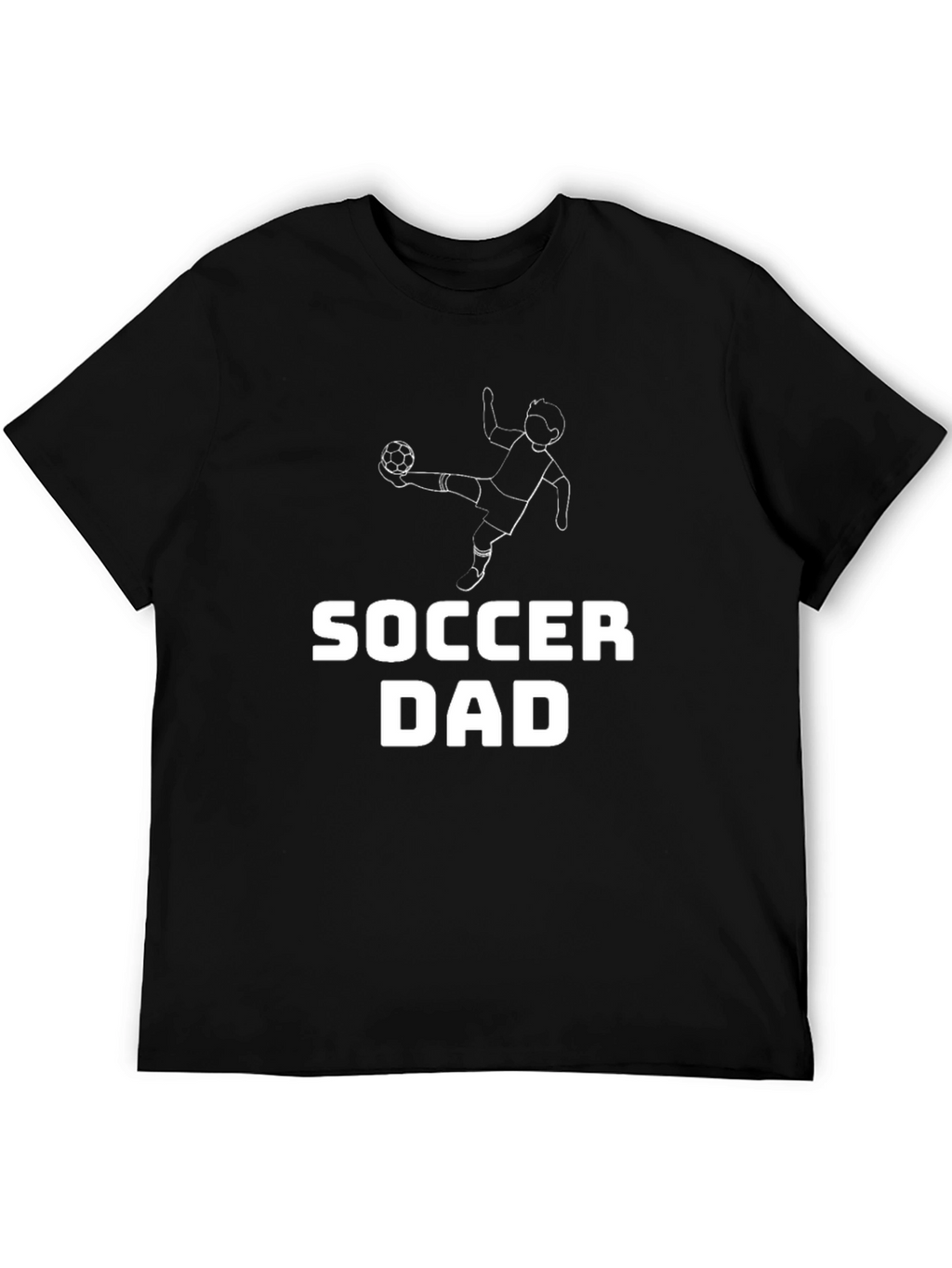 Soccer Dad Graphic Tee - Black Cotton