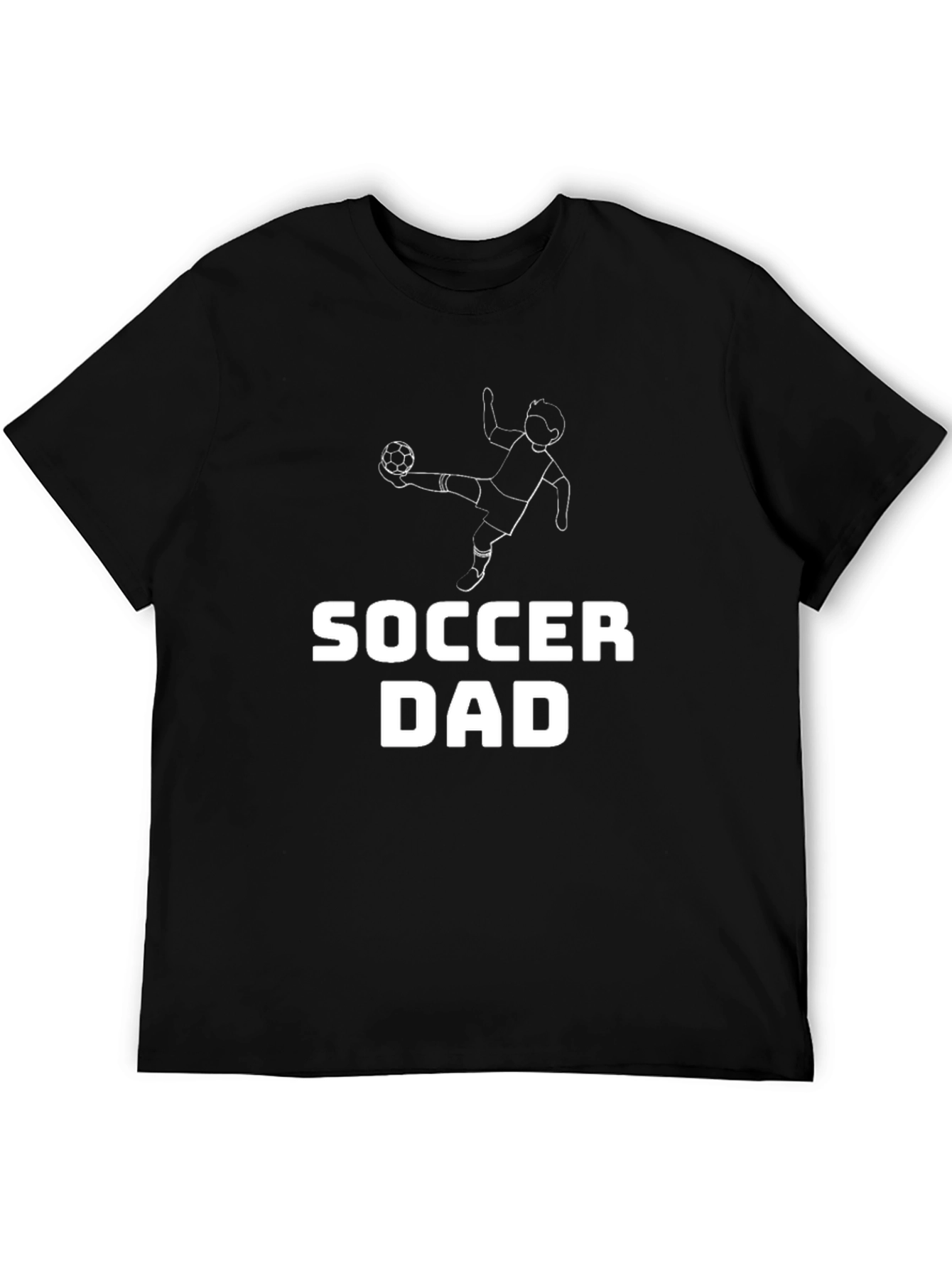 Soccer Dad Graphic Tee - Black Cotton