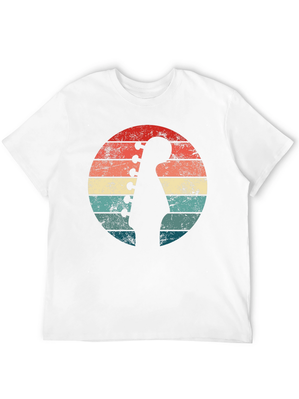 Retro Guitar Sunset T-Shirt - Musician Style