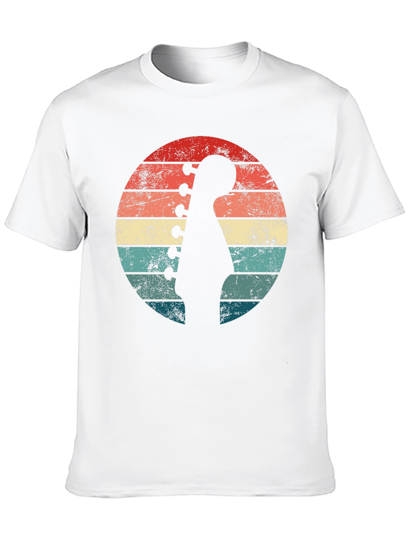 Retro Guitar Sunset T-Shirt - Musician Style