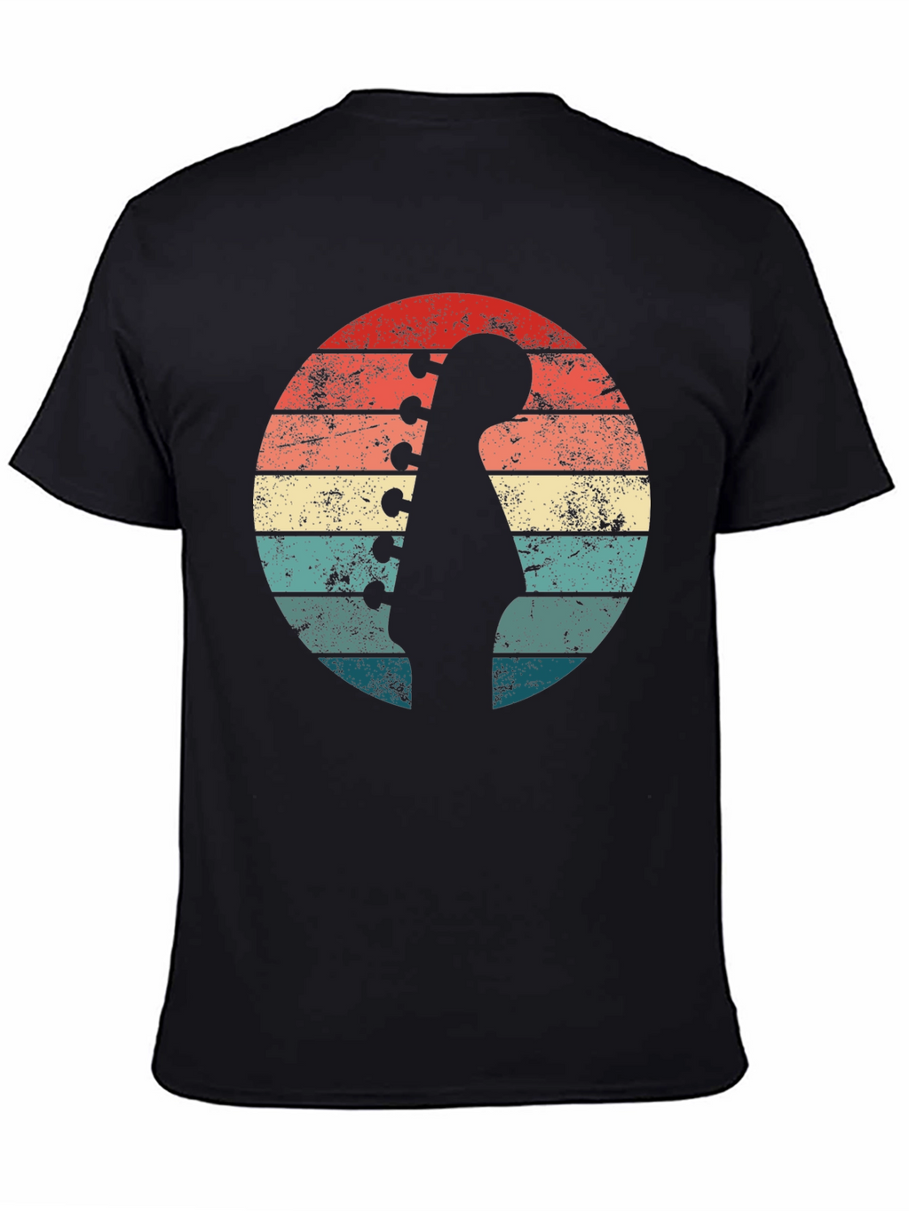 Retro Guitar Sunset T-Shirt - Musician Style