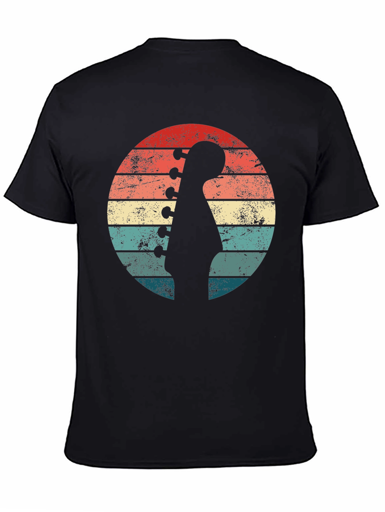 Retro Guitar Sunset T-Shirt - Musician Style