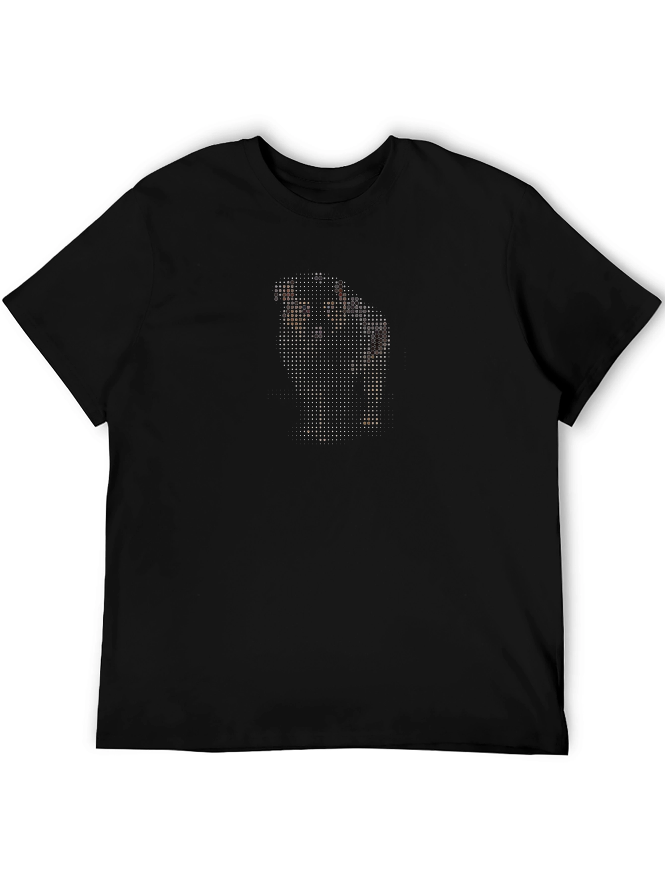 Graphic Pixelated Duo Black T-Shirt
