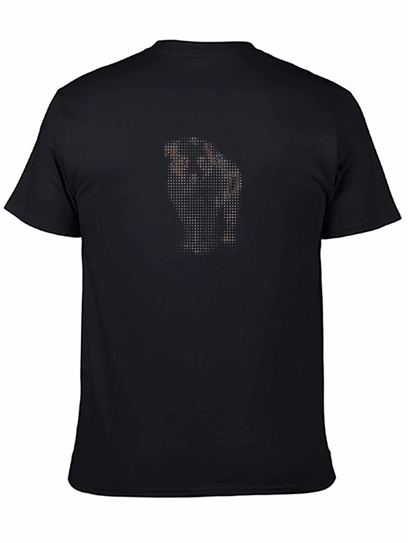 Graphic Pixelated Duo Black T-Shirt