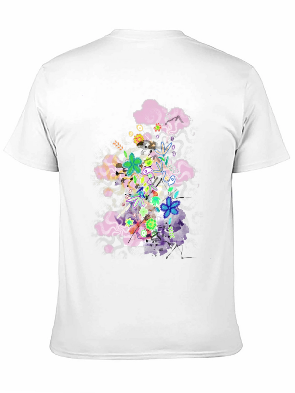Floral Cloud T-Shirt - Black