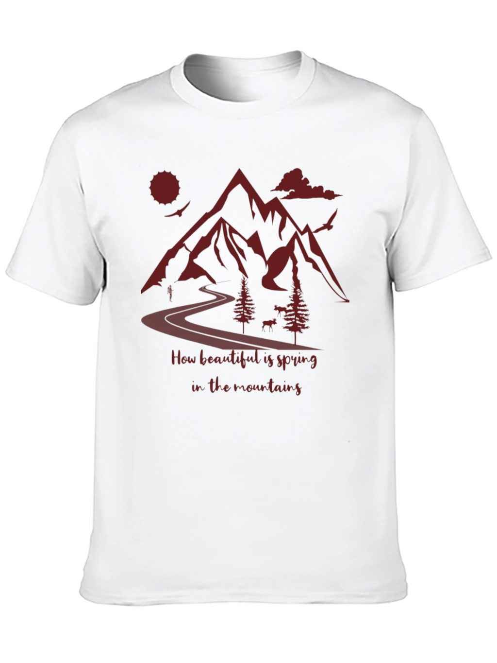 Mountain Spring T-Shirt: Nature Lovers Tee