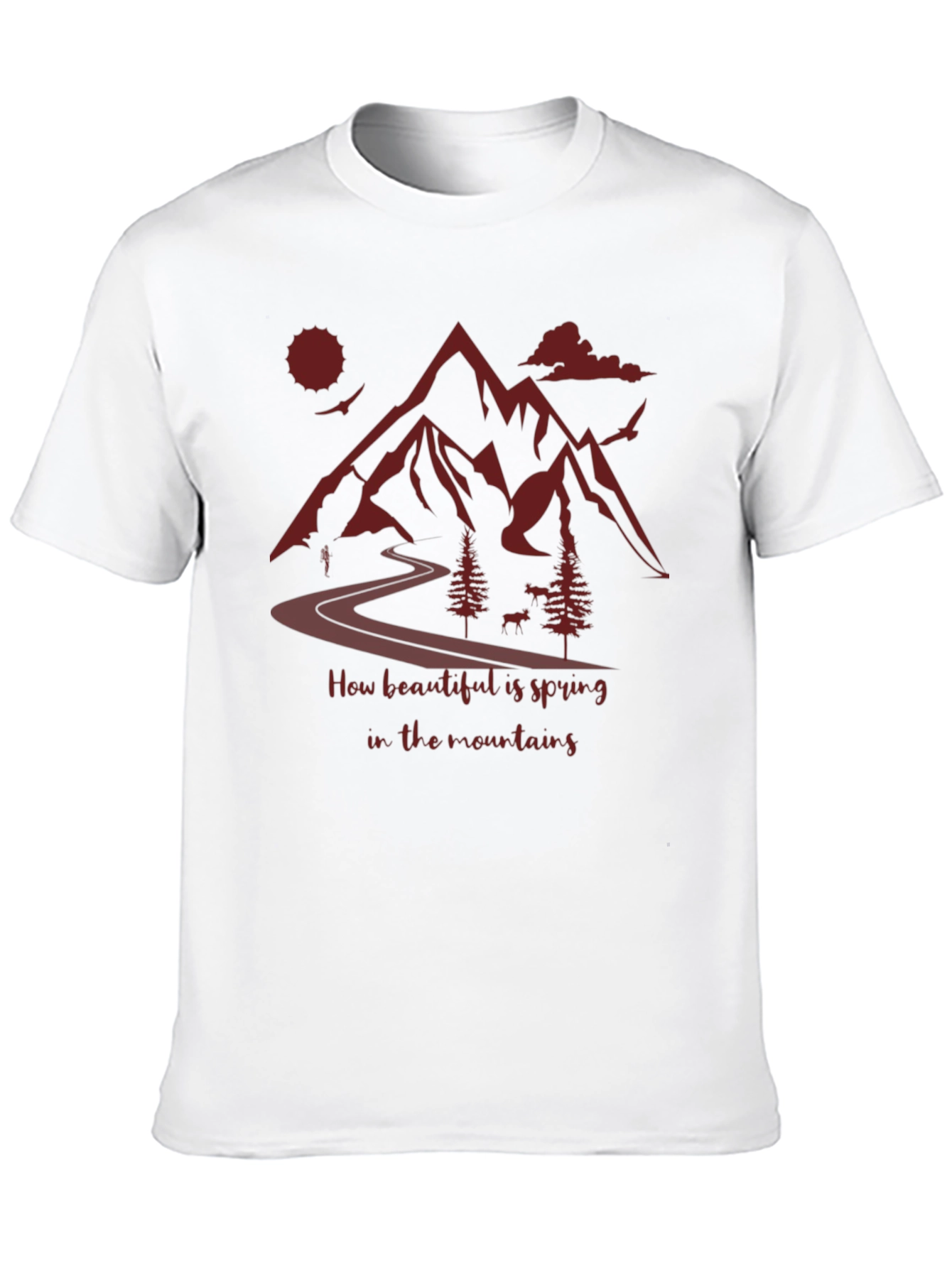 Mountain Spring T-Shirt: Nature Lovers Tee