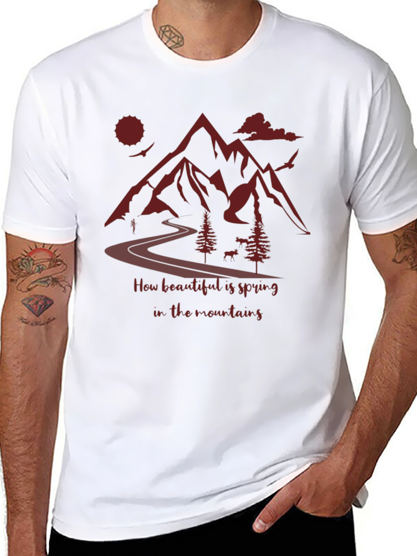 Mountain Spring T-Shirt: Nature Lovers Tee