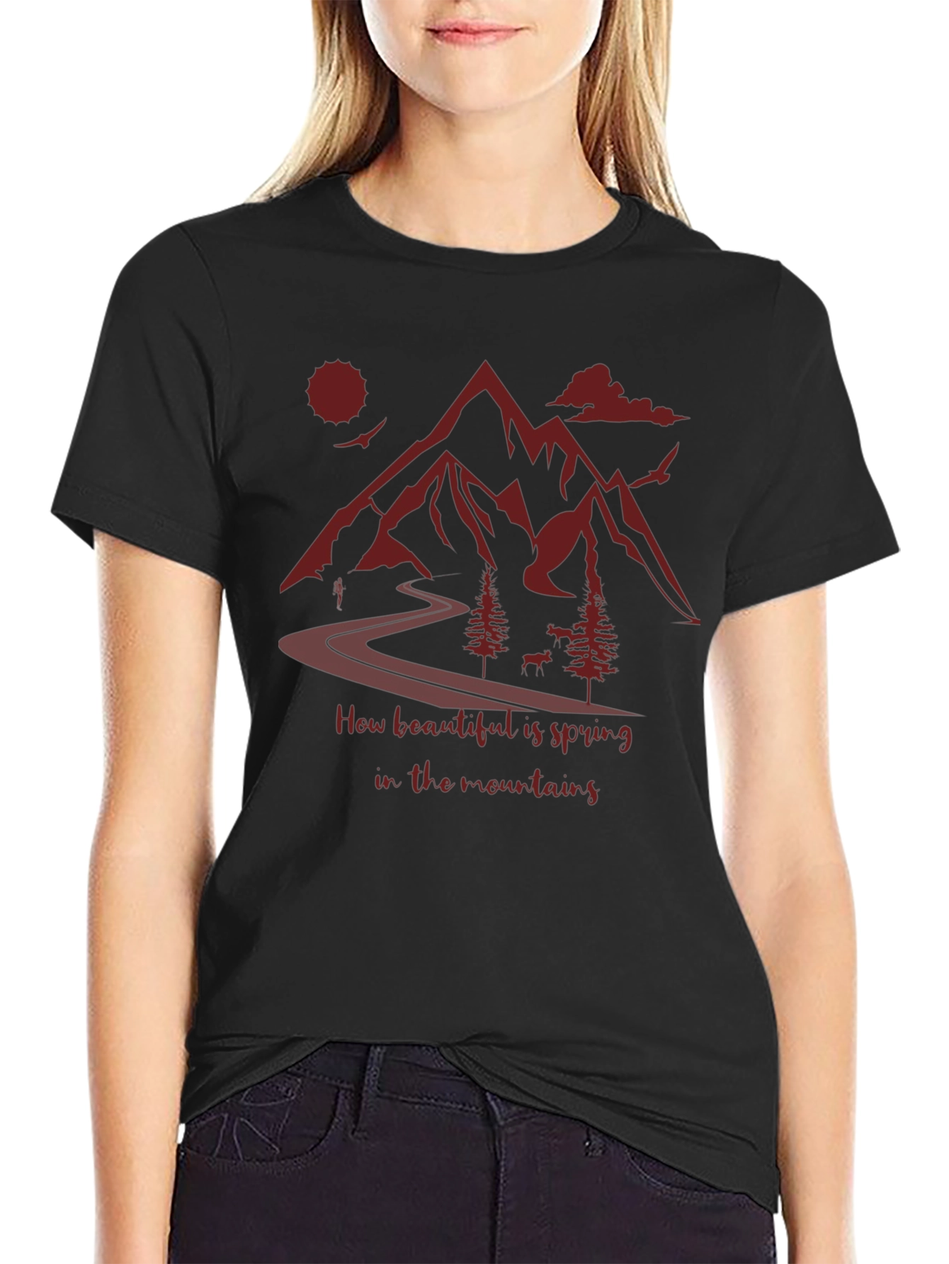 Mountain Spring T-Shirt: Nature Lovers Tee