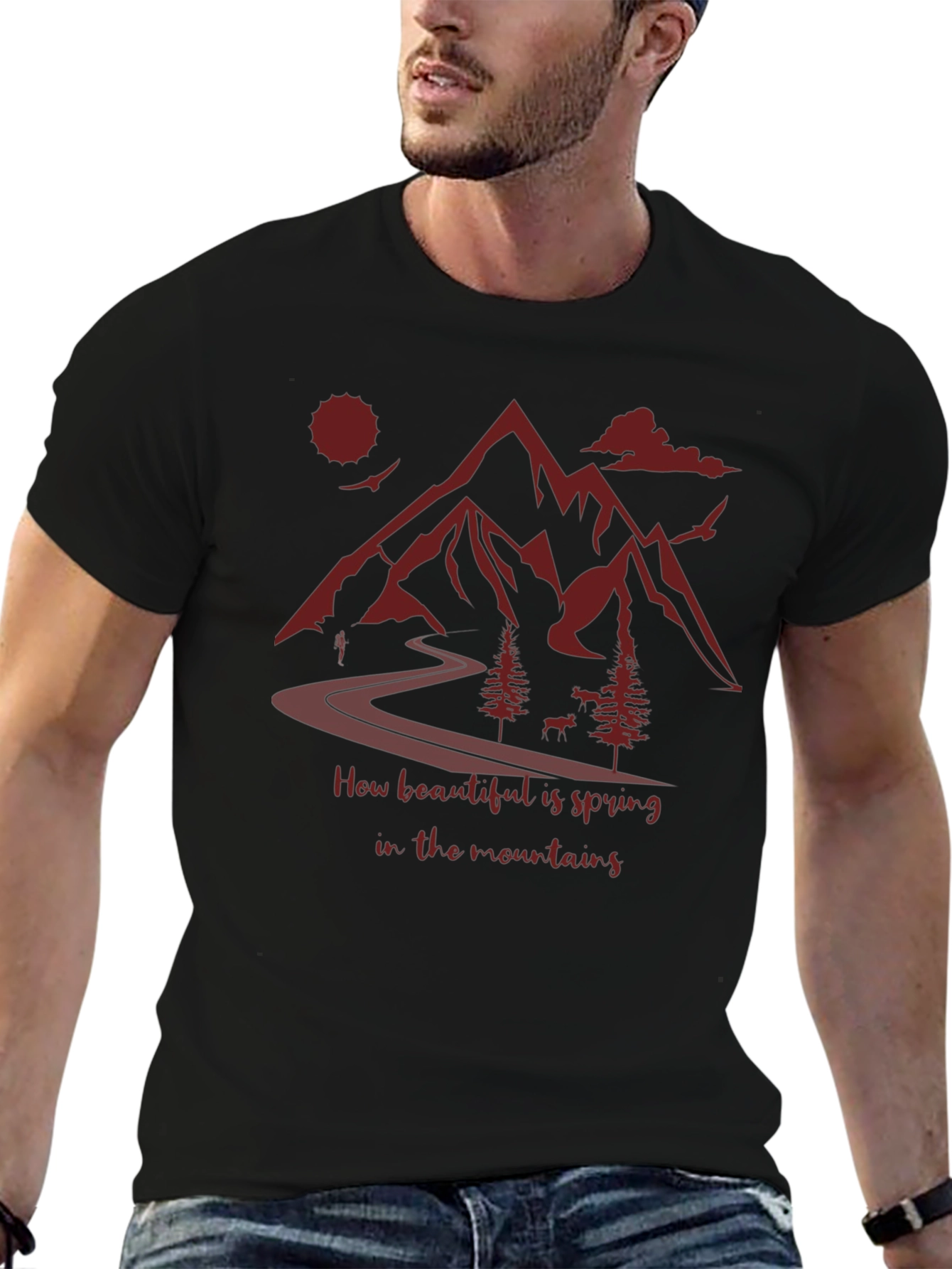 Mountain Spring T-Shirt: Nature Lovers Tee