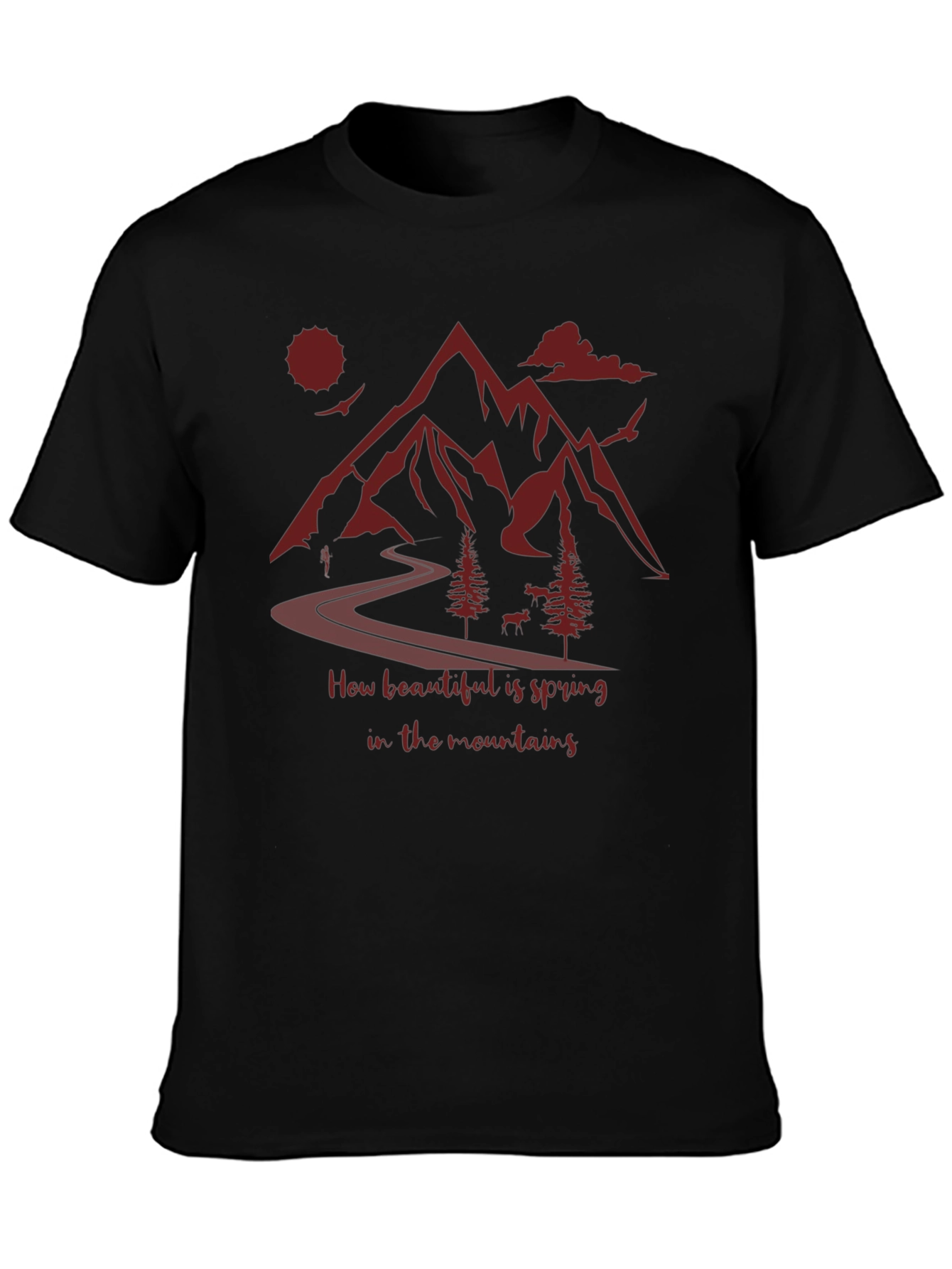 Mountain Spring T-Shirt: Nature Lovers Tee