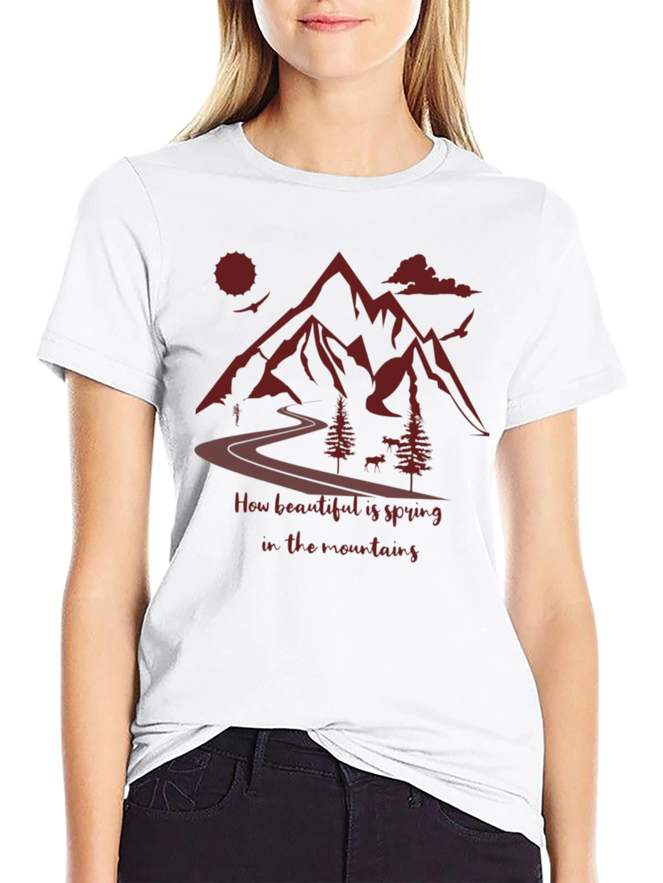 Mountain Spring T-Shirt: Nature Lovers Tee