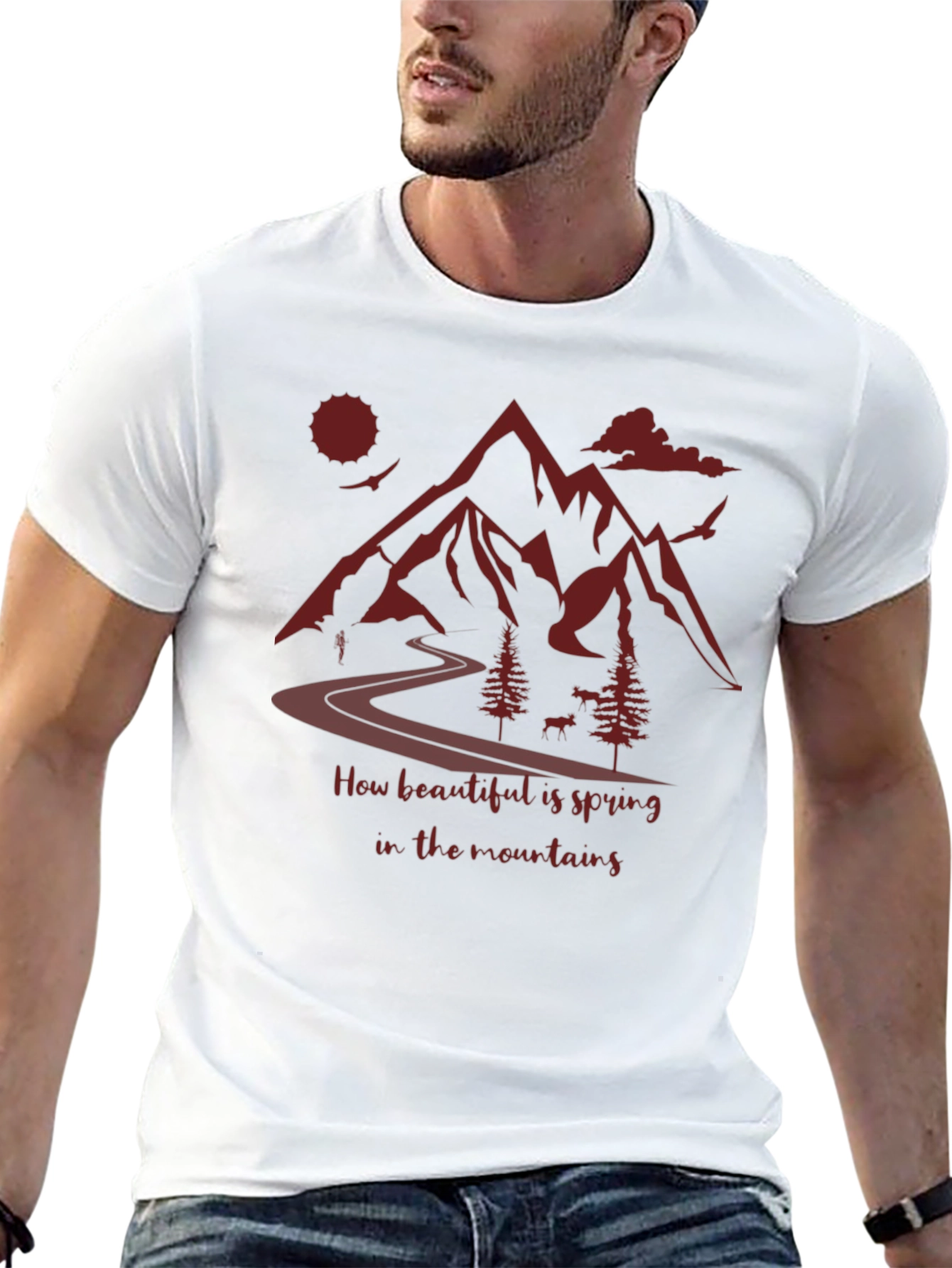 Mountain Spring T-Shirt: Nature Lovers Tee