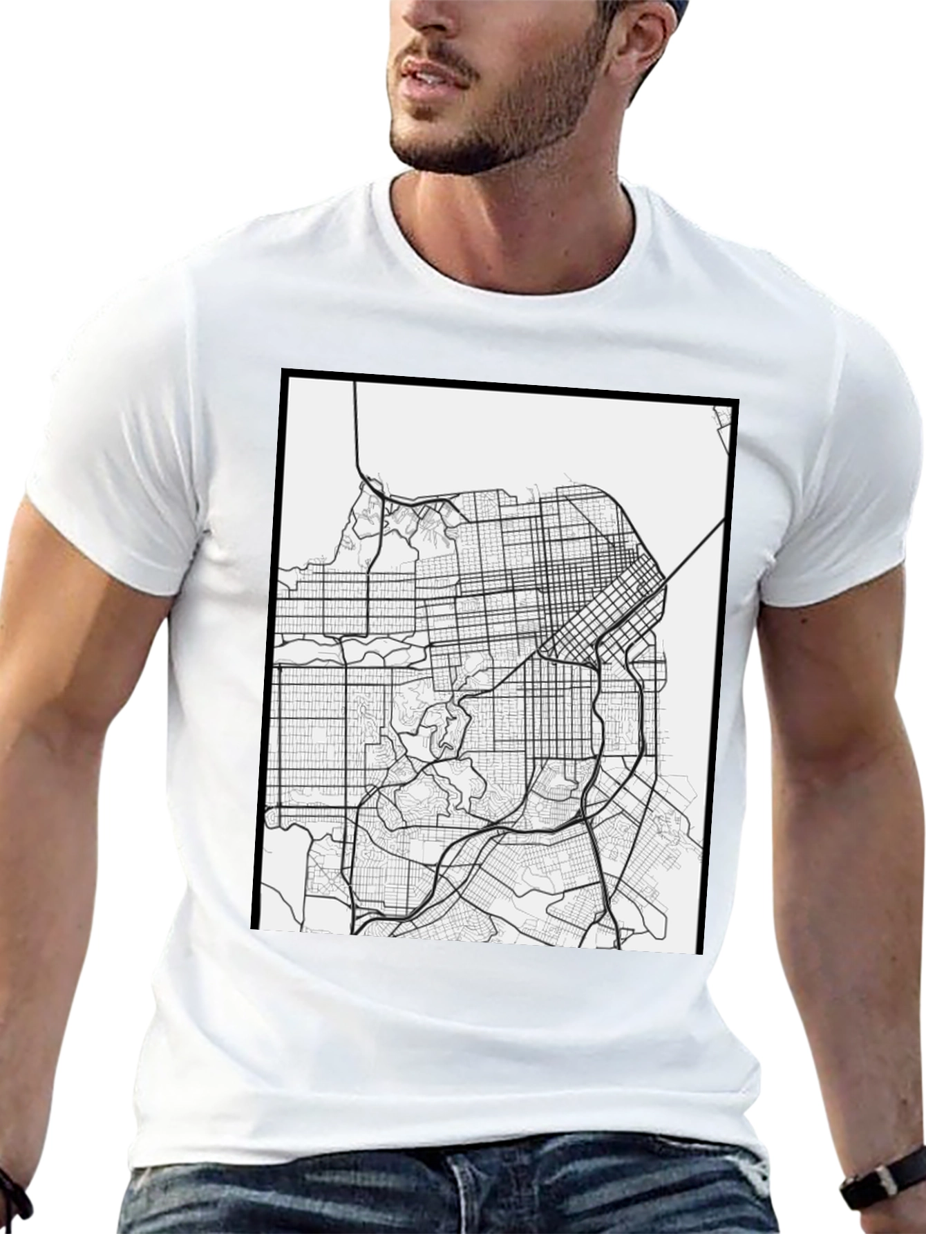 San Francisco Map Graphic Tee - Cityscape T-Shirt