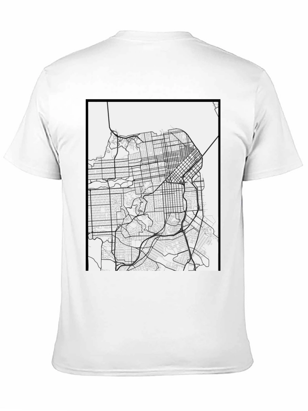 San Francisco Map Graphic Tee - Cityscape T-Shirt