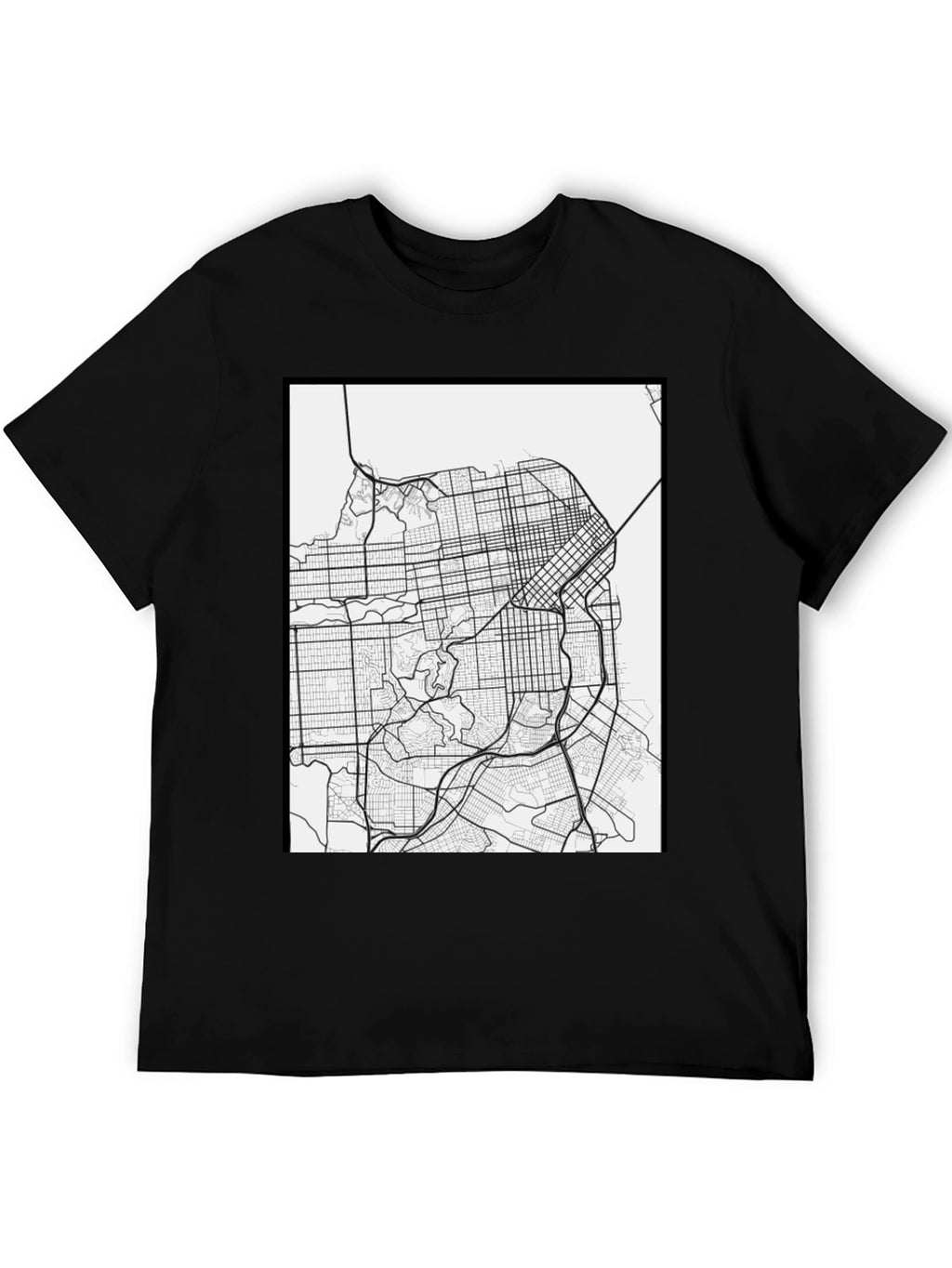 San Francisco Map Graphic Tee - Cityscape T-Shirt