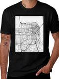 San Francisco Map Graphic Tee - Cityscape T-Shirt