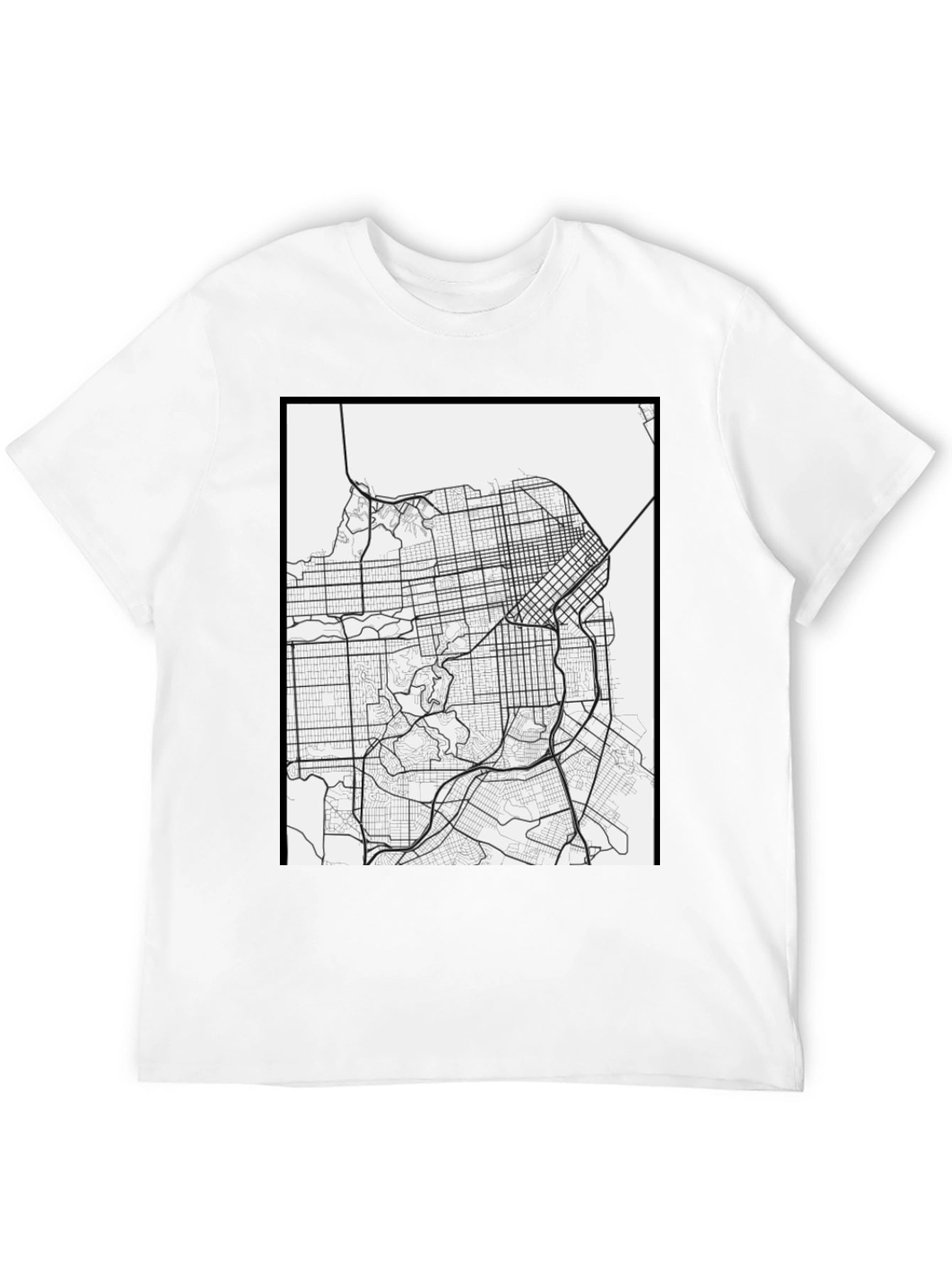 San Francisco Map Graphic Tee - Cityscape T-Shirt