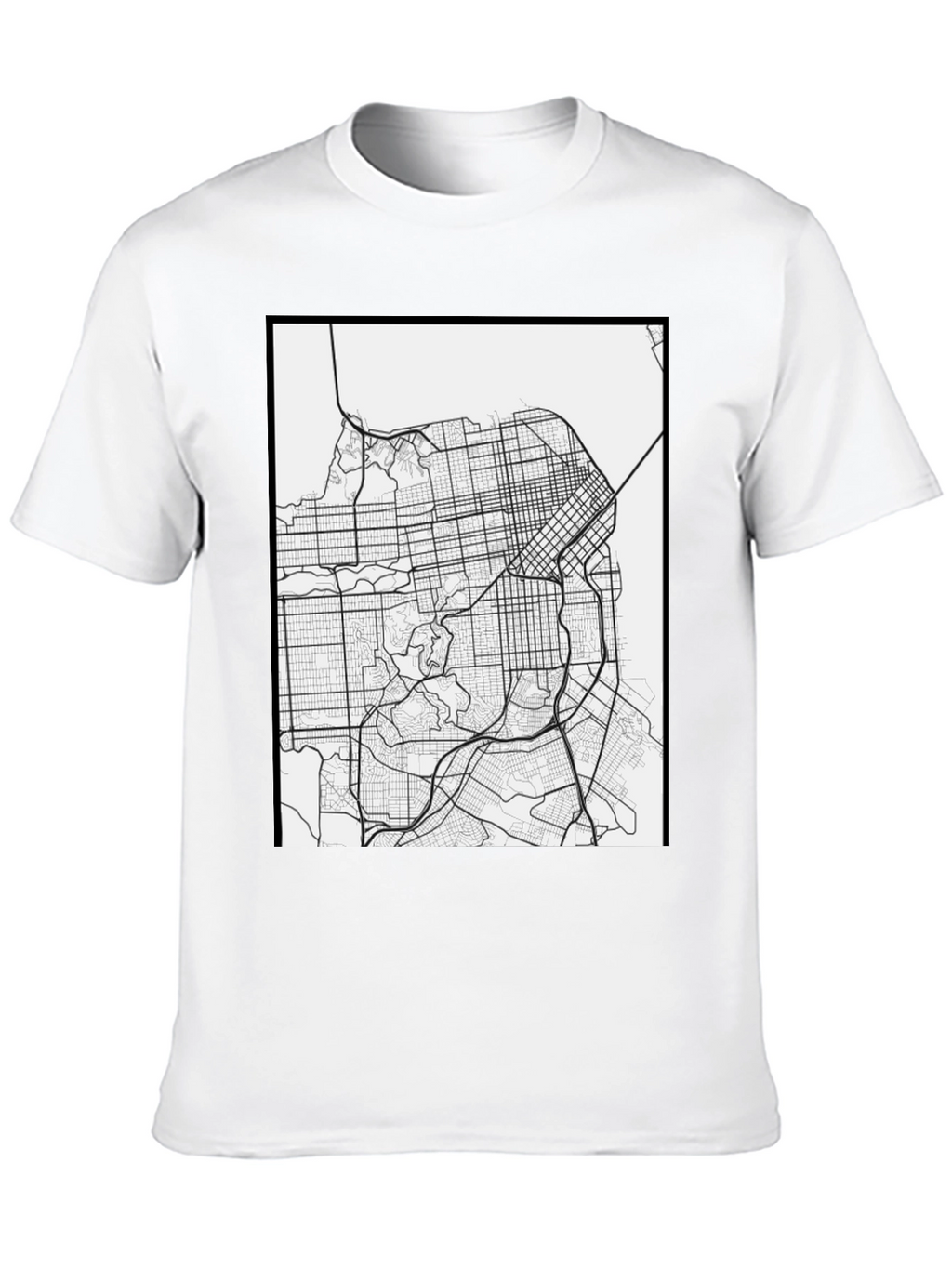 San Francisco Map Graphic Tee - Cityscape T-Shirt