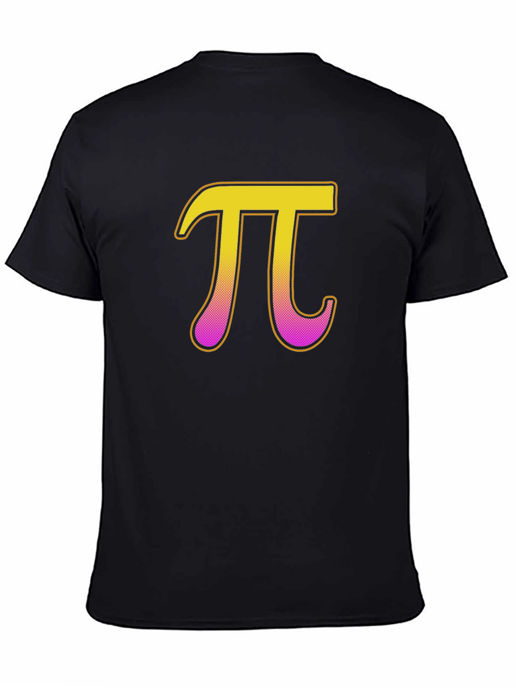 Pi Symbol Graphic T-Shirt - Black