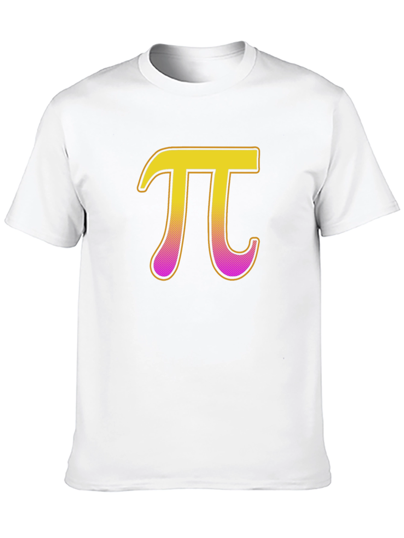Pi Symbol Graphic T-Shirt - Black