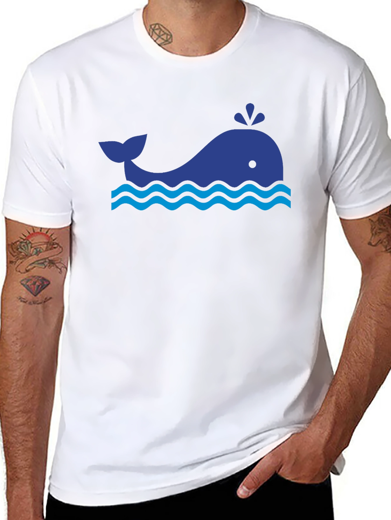 Whale Graphic Tee - Stylish Comfort