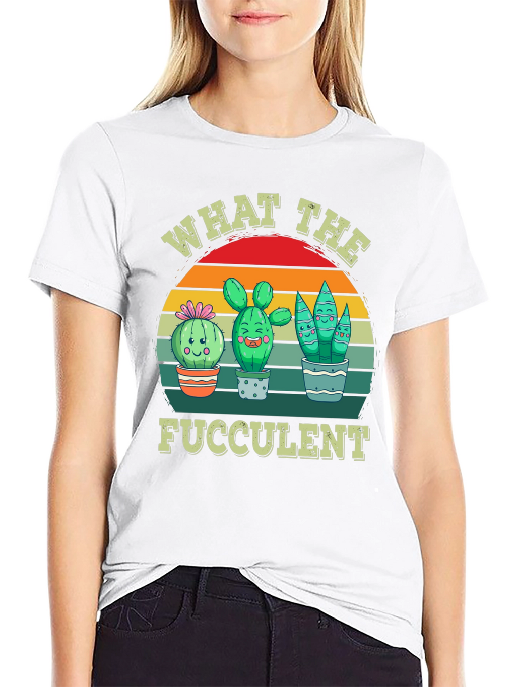 What the Fucculent T-Shirt - Cactus Lover Tee