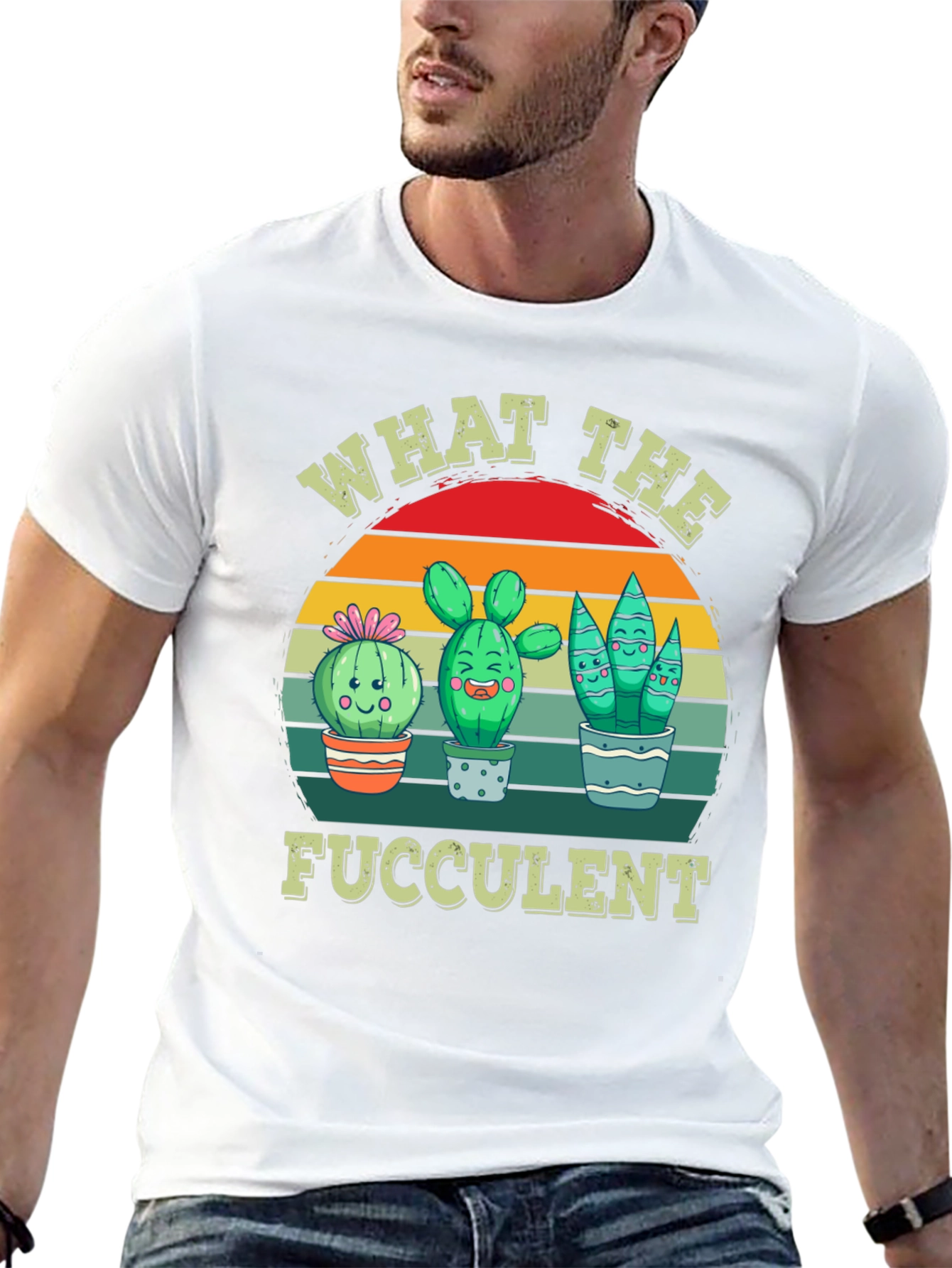 What the Fucculent T-Shirt - Cactus Lover Tee