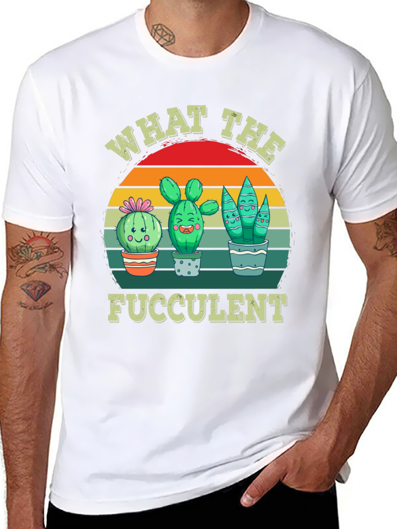 What the Fucculent T-Shirt - Cactus Lover Tee
