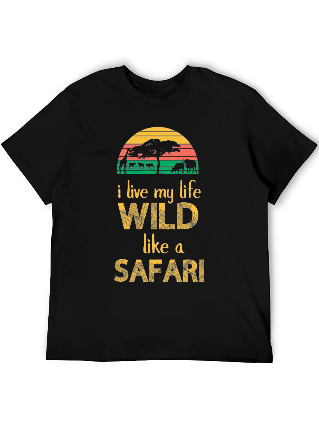 Wild Safari Graphic Tee - Adventure Awaits!
