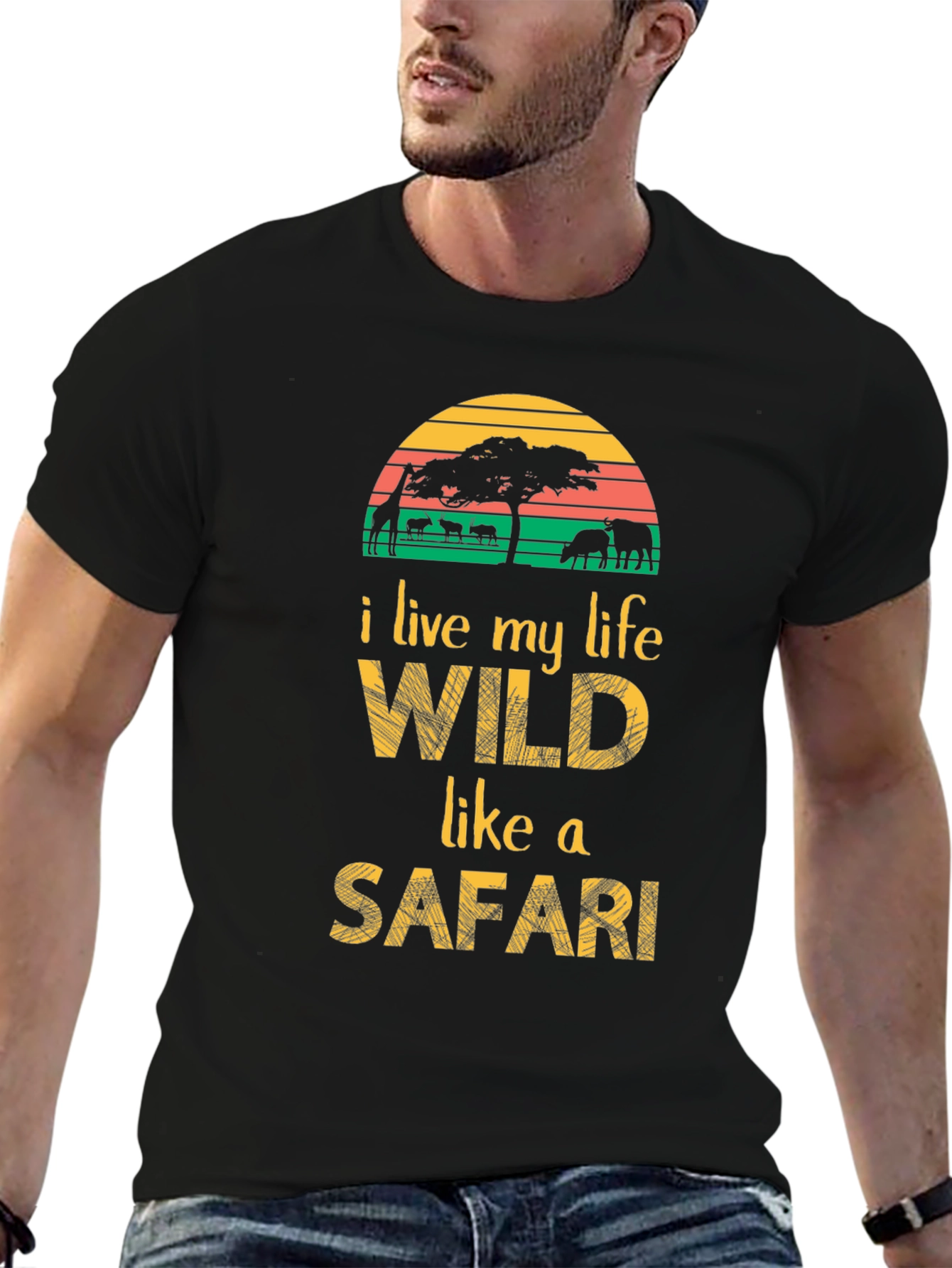 Wild Safari Graphic Tee - Adventure Awaits!