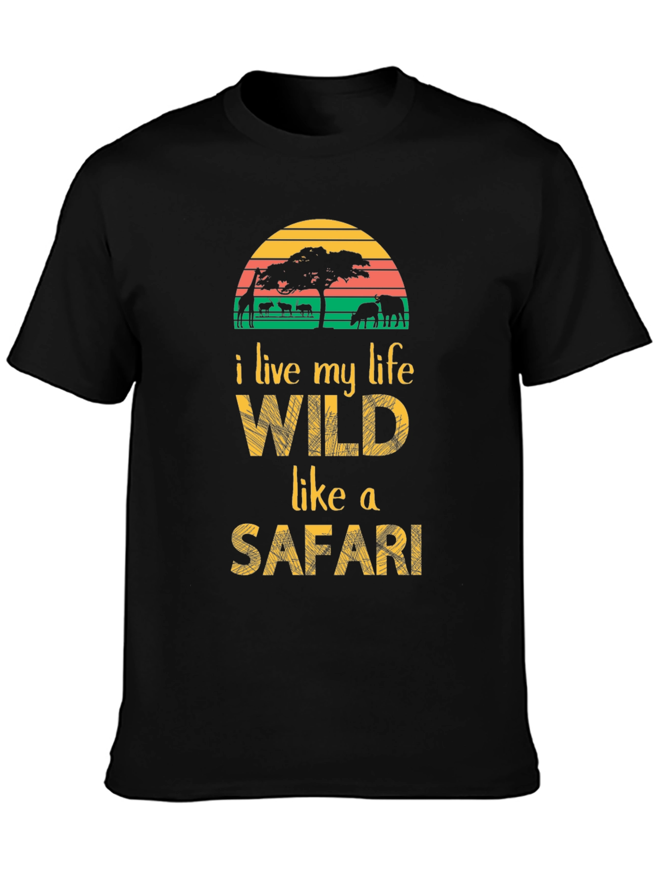 Wild Safari Graphic Tee - Adventure Awaits!