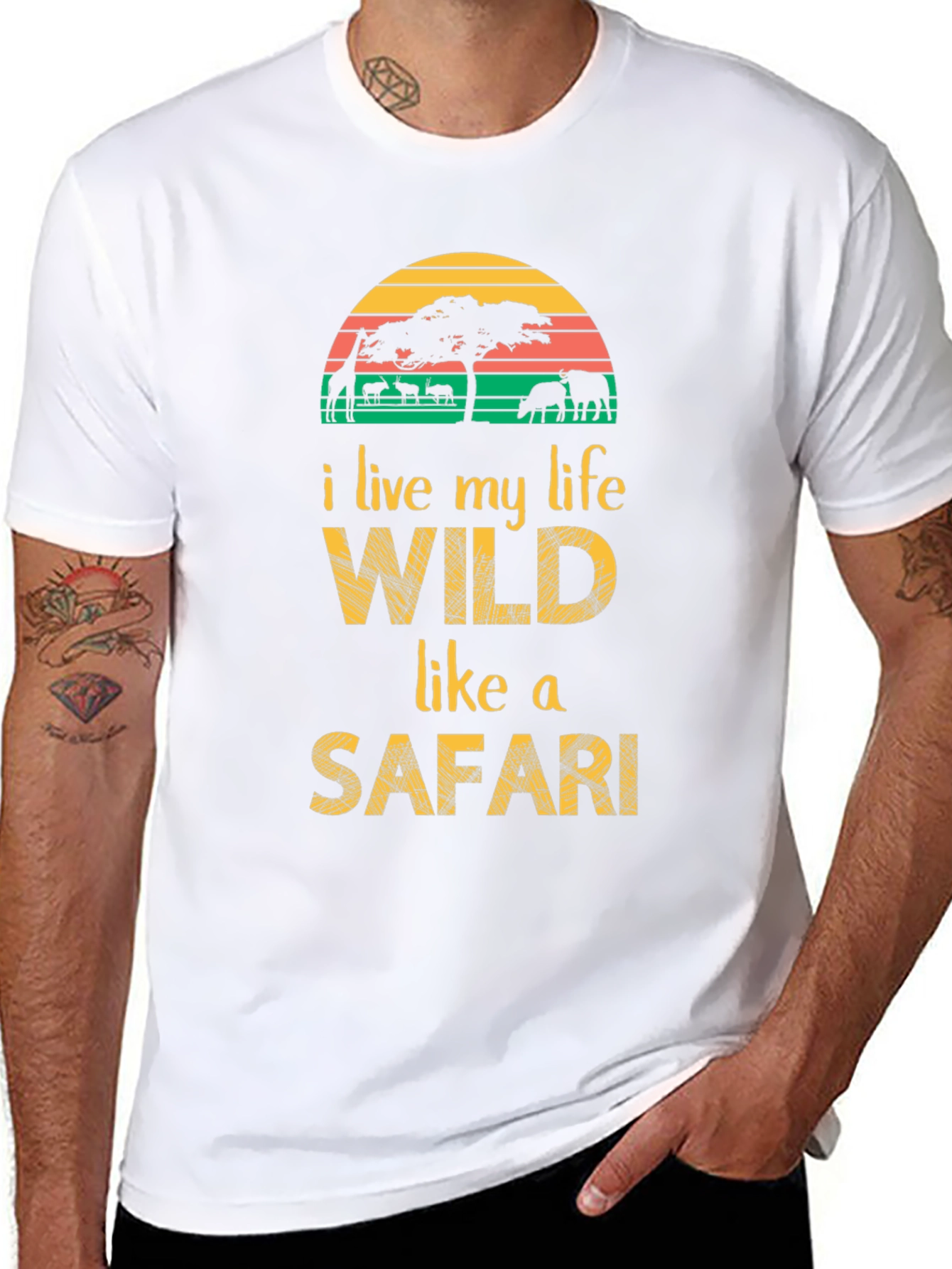 Wild Safari Graphic Tee - Adventure Awaits!