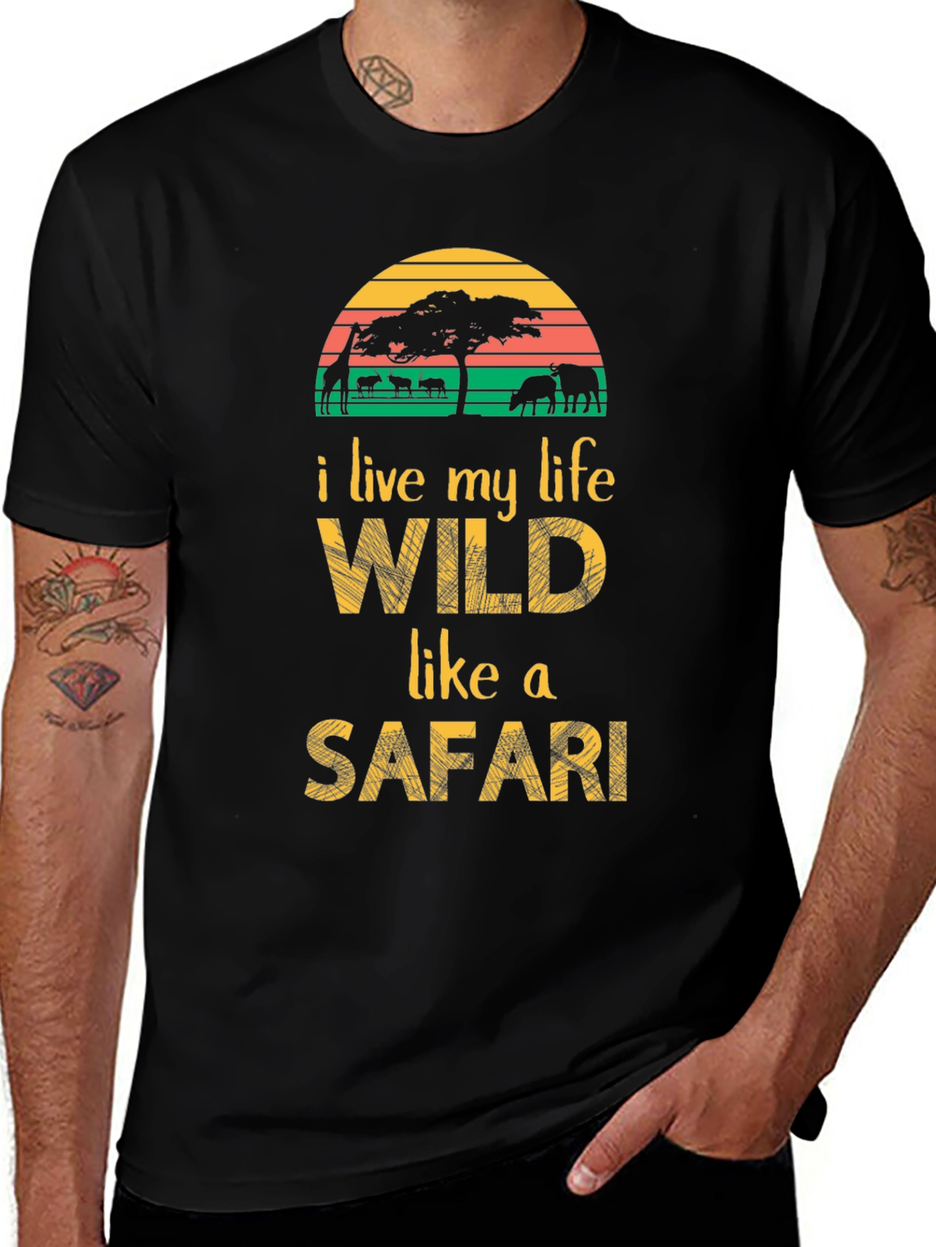 Wild Safari Graphic Tee - Adventure Awaits!