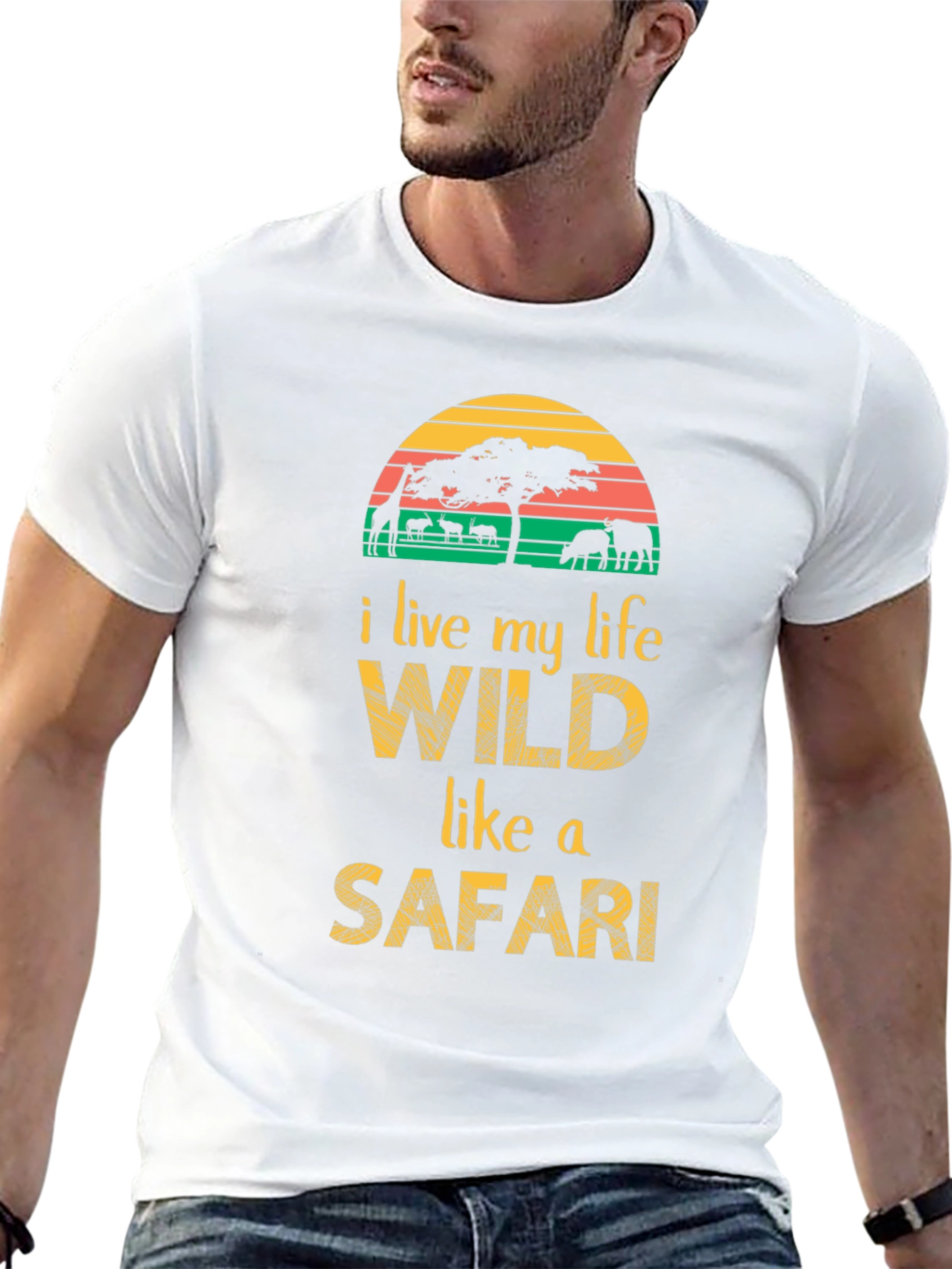 Wild Safari Graphic Tee - Adventure Awaits!