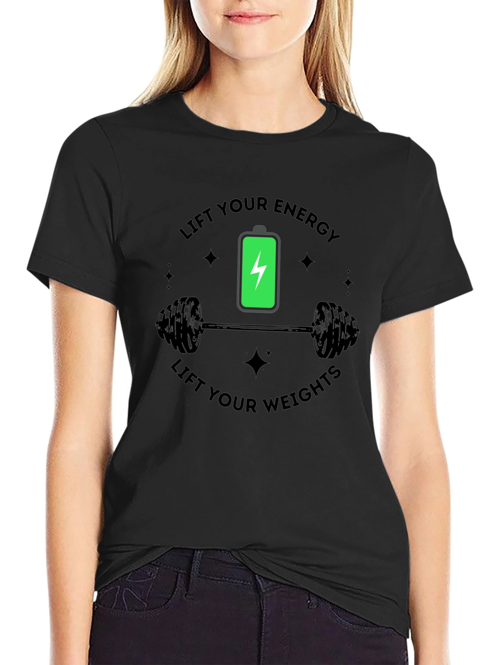 Lift Your Energy Weights - Gym Workout T-Shirt