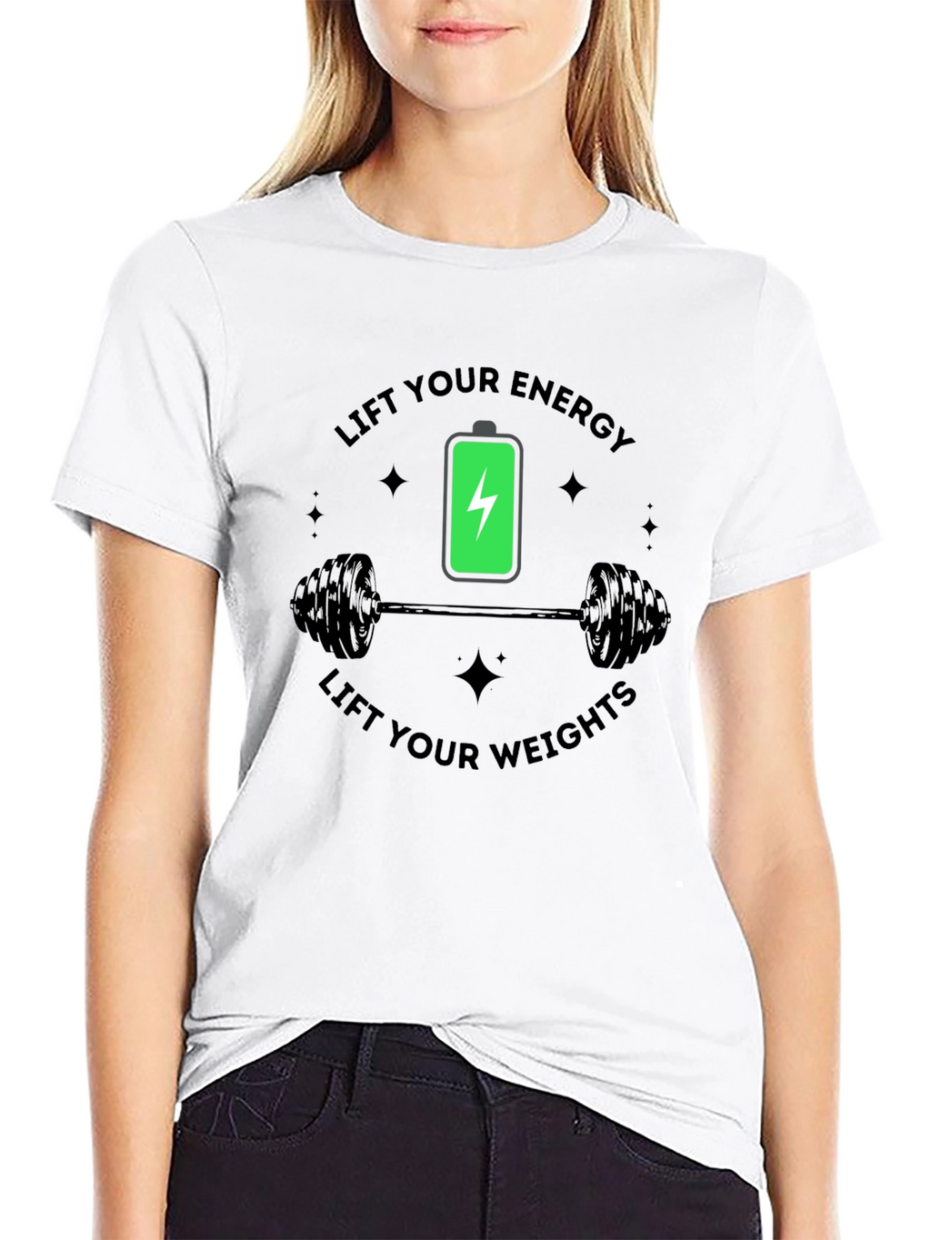 Lift Your Energy Weights - Gym Workout T-Shirt