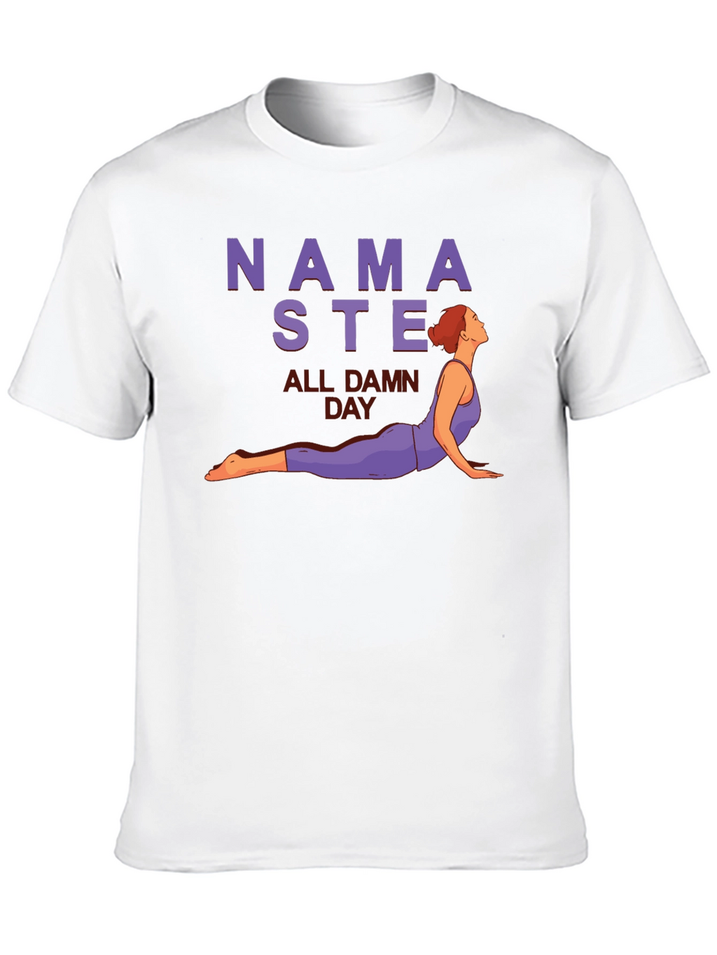 Namaste All Damn Day Graphic Tee