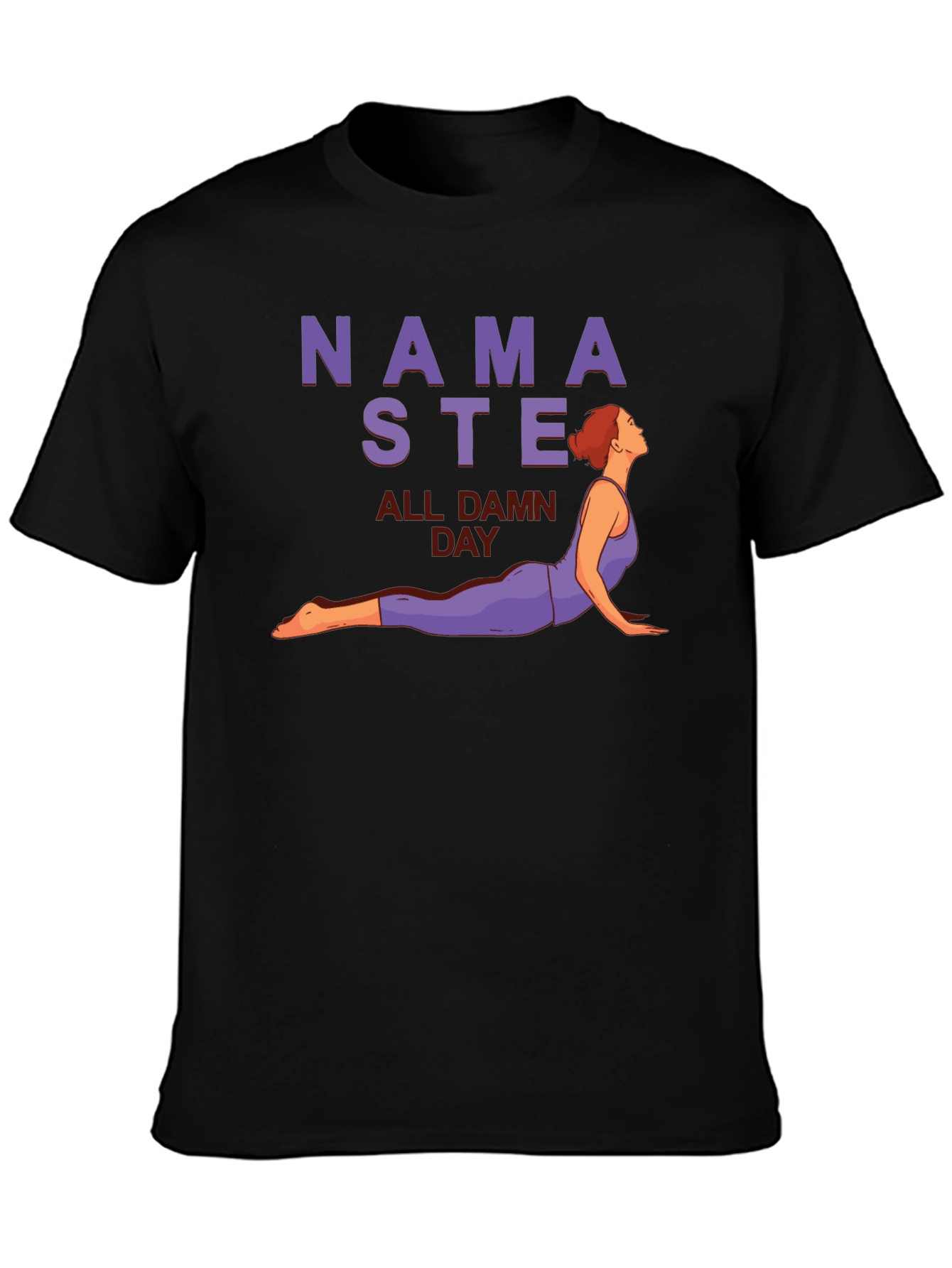 Namaste All Damn Day Graphic Tee