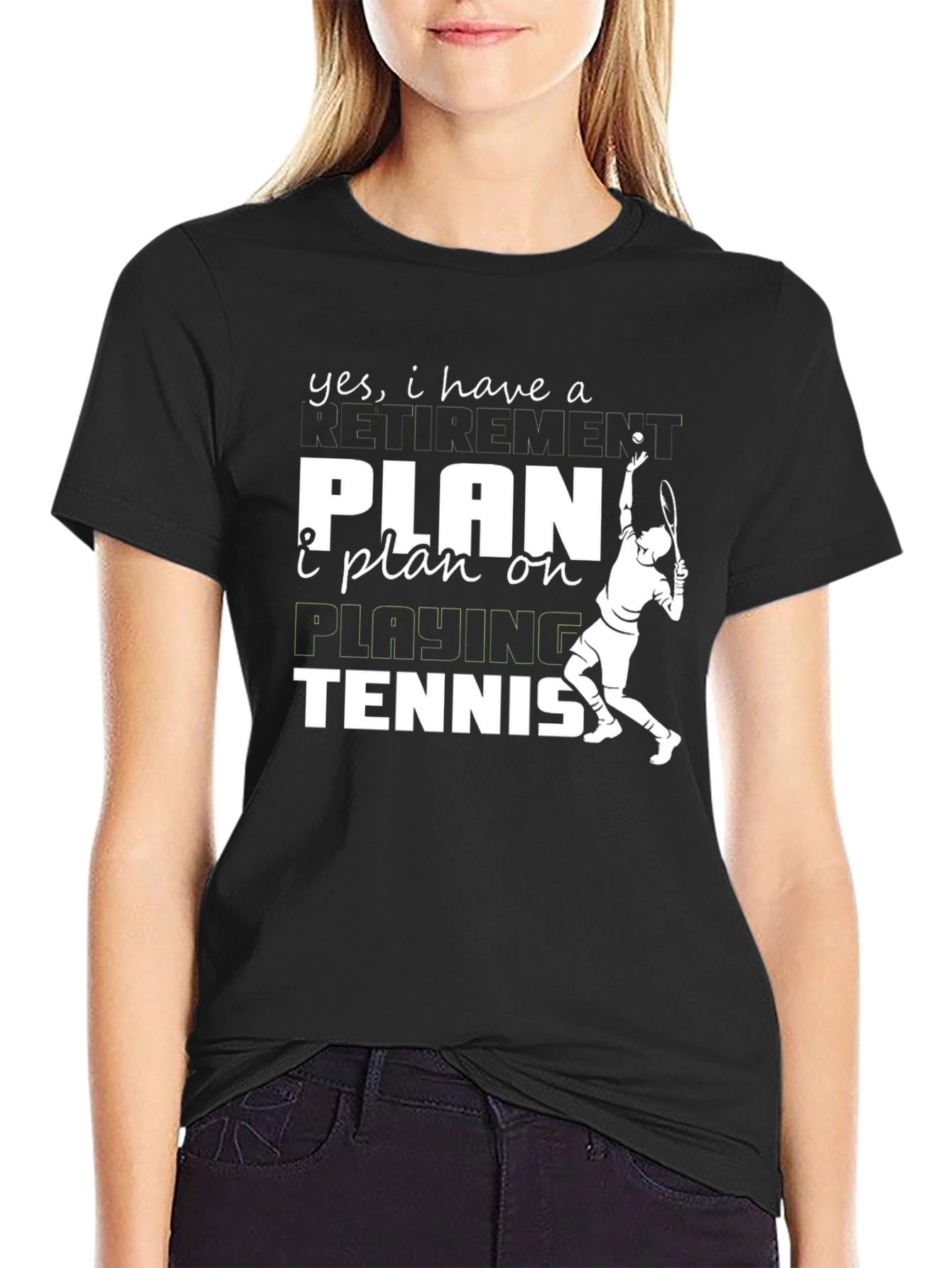 Funny Tennis Retirement Plan T-Shirt