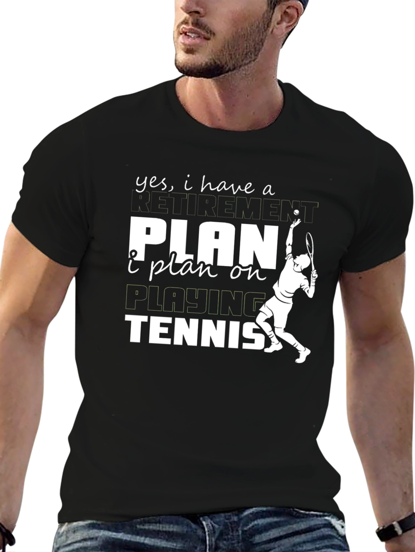Funny Tennis Retirement Plan T-Shirt