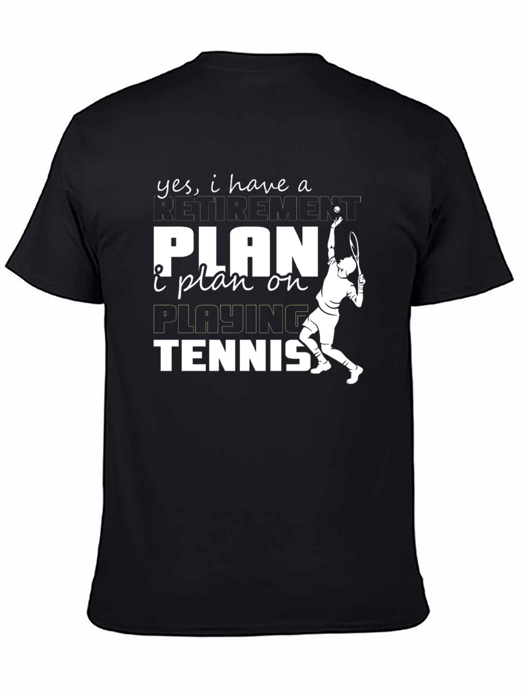 Funny Tennis Retirement Plan T-Shirt