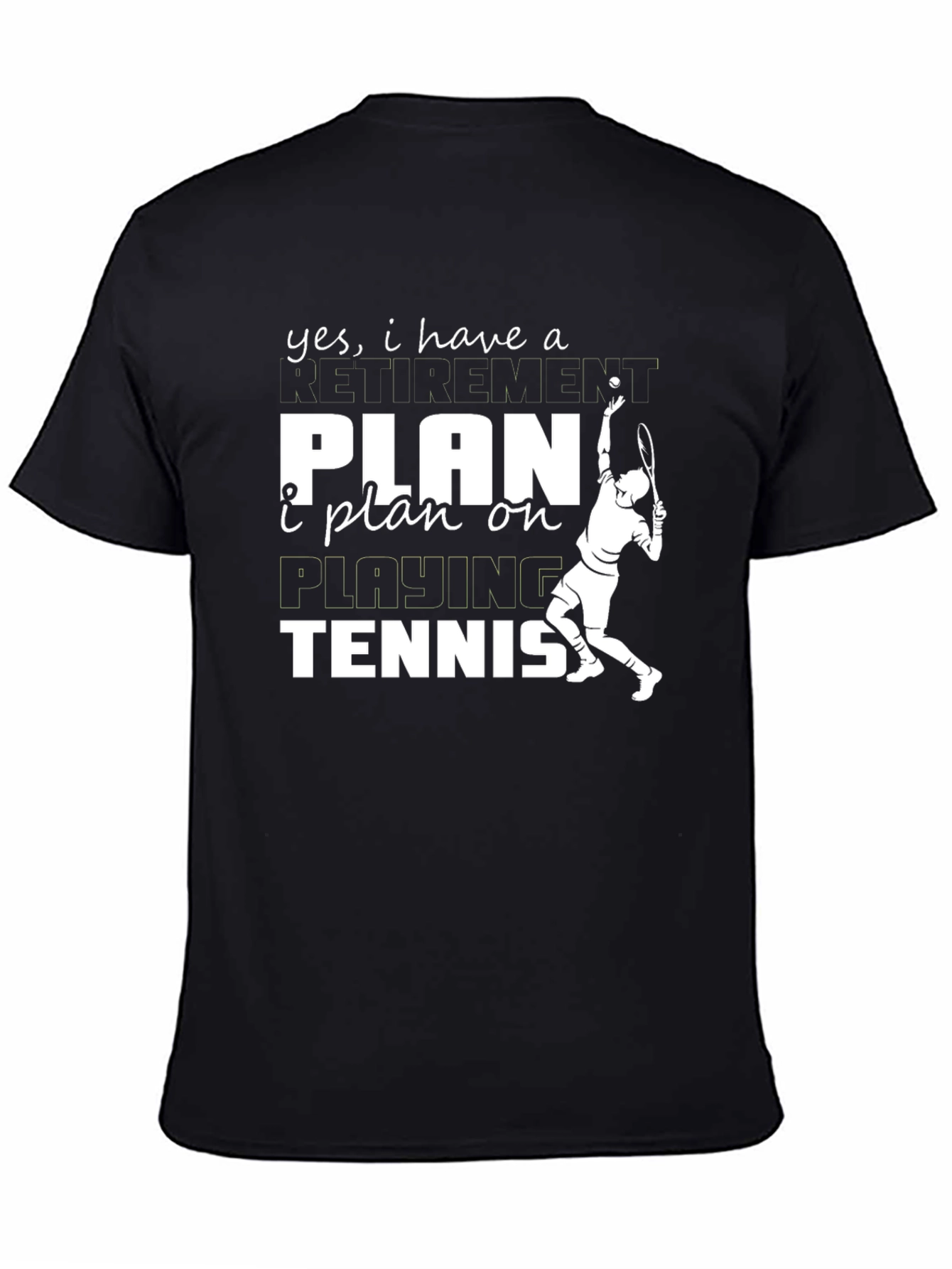Funny Tennis Retirement Plan T-Shirt