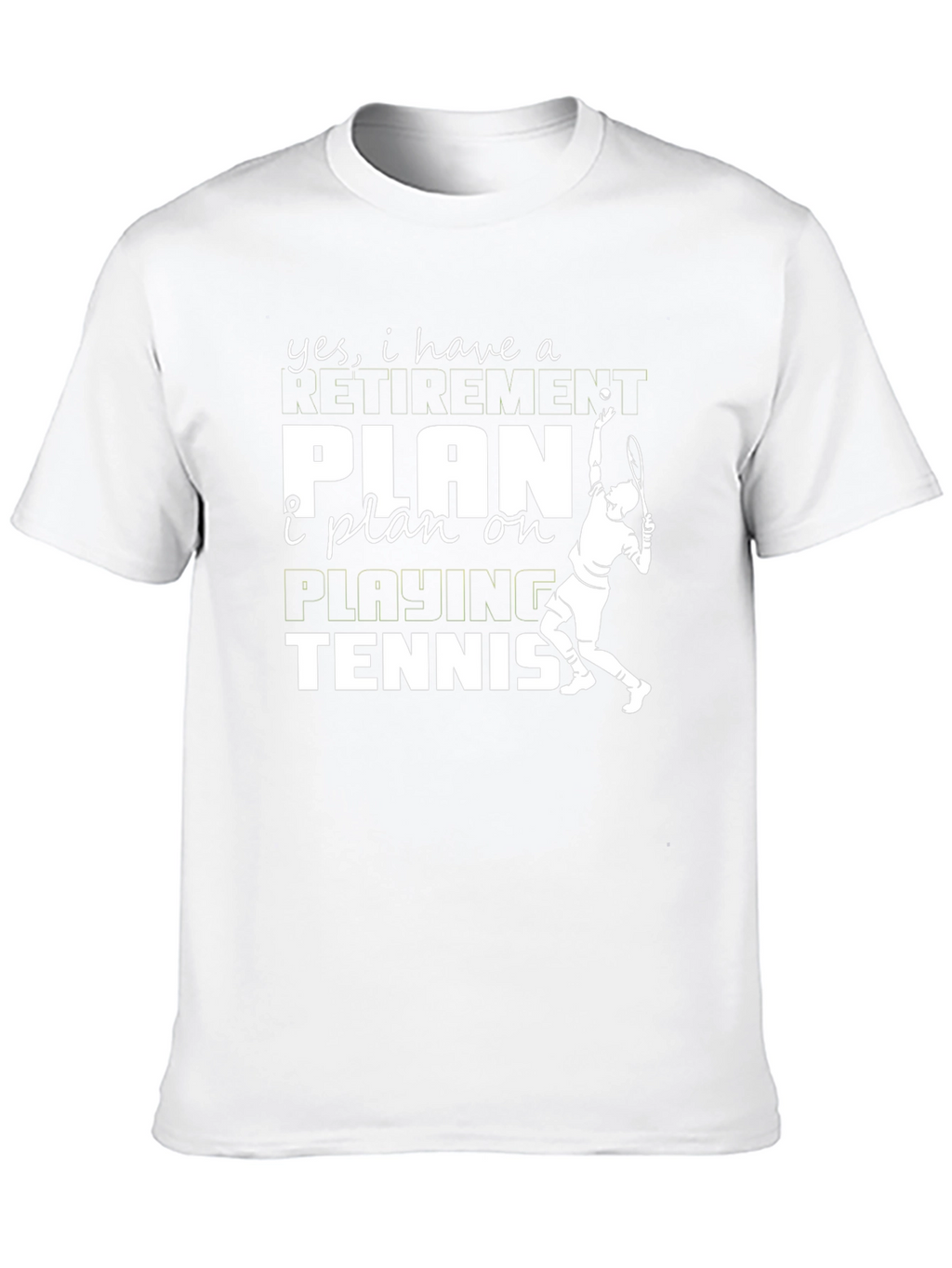 Funny Tennis Retirement Plan T-Shirt