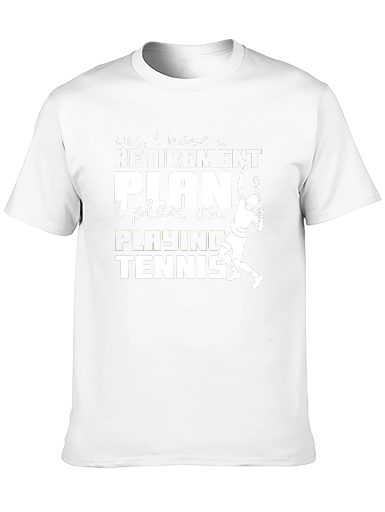 Funny Tennis Retirement Plan T-Shirt