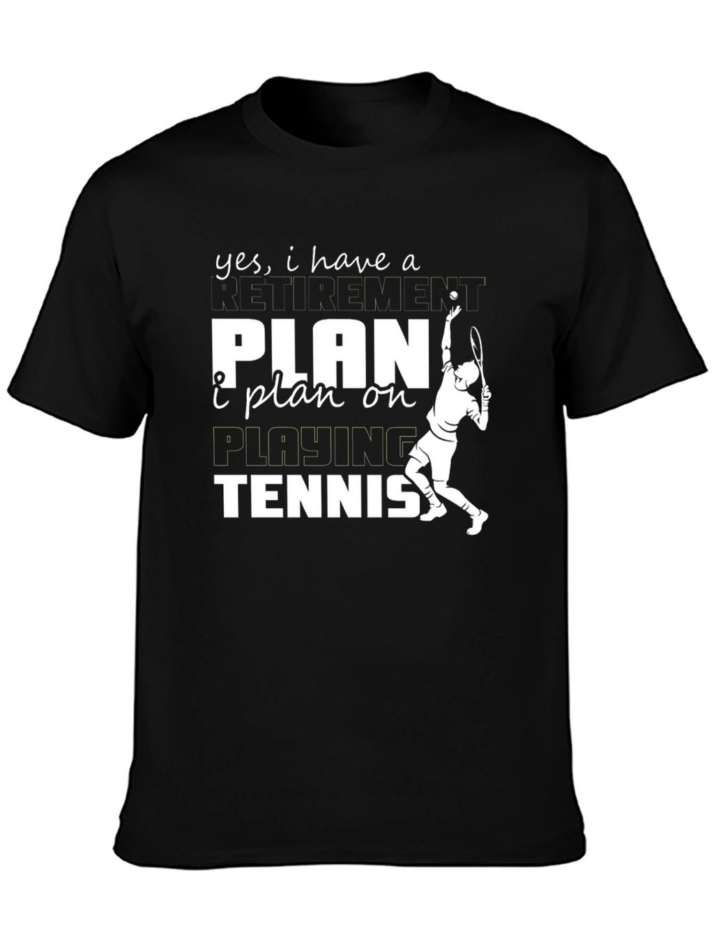 Funny Tennis Retirement Plan T-Shirt