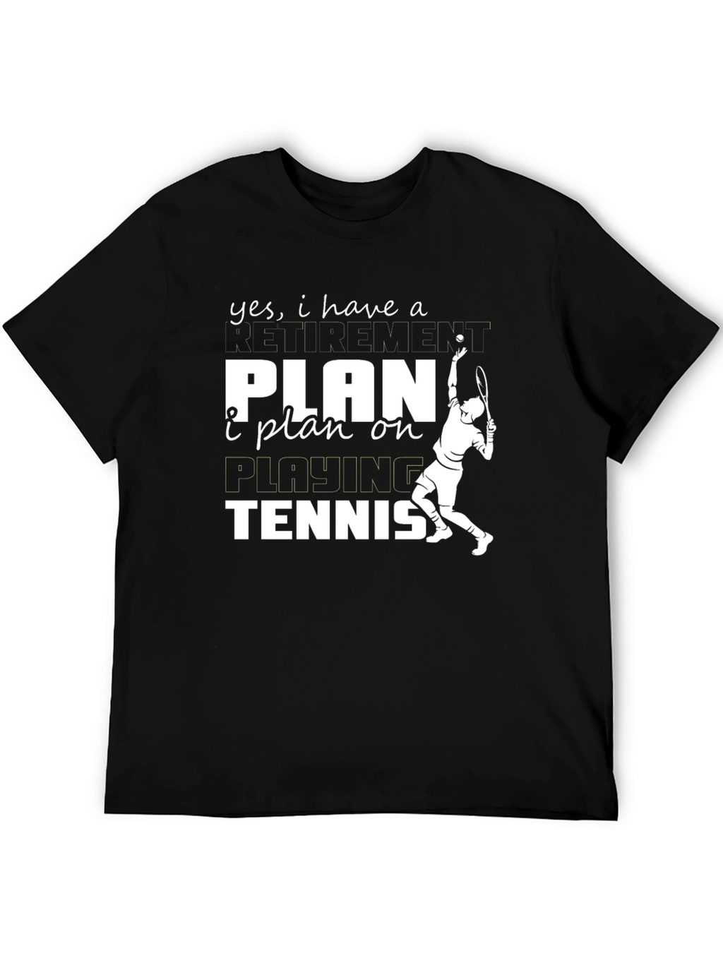 Funny Tennis Retirement Plan T-Shirt