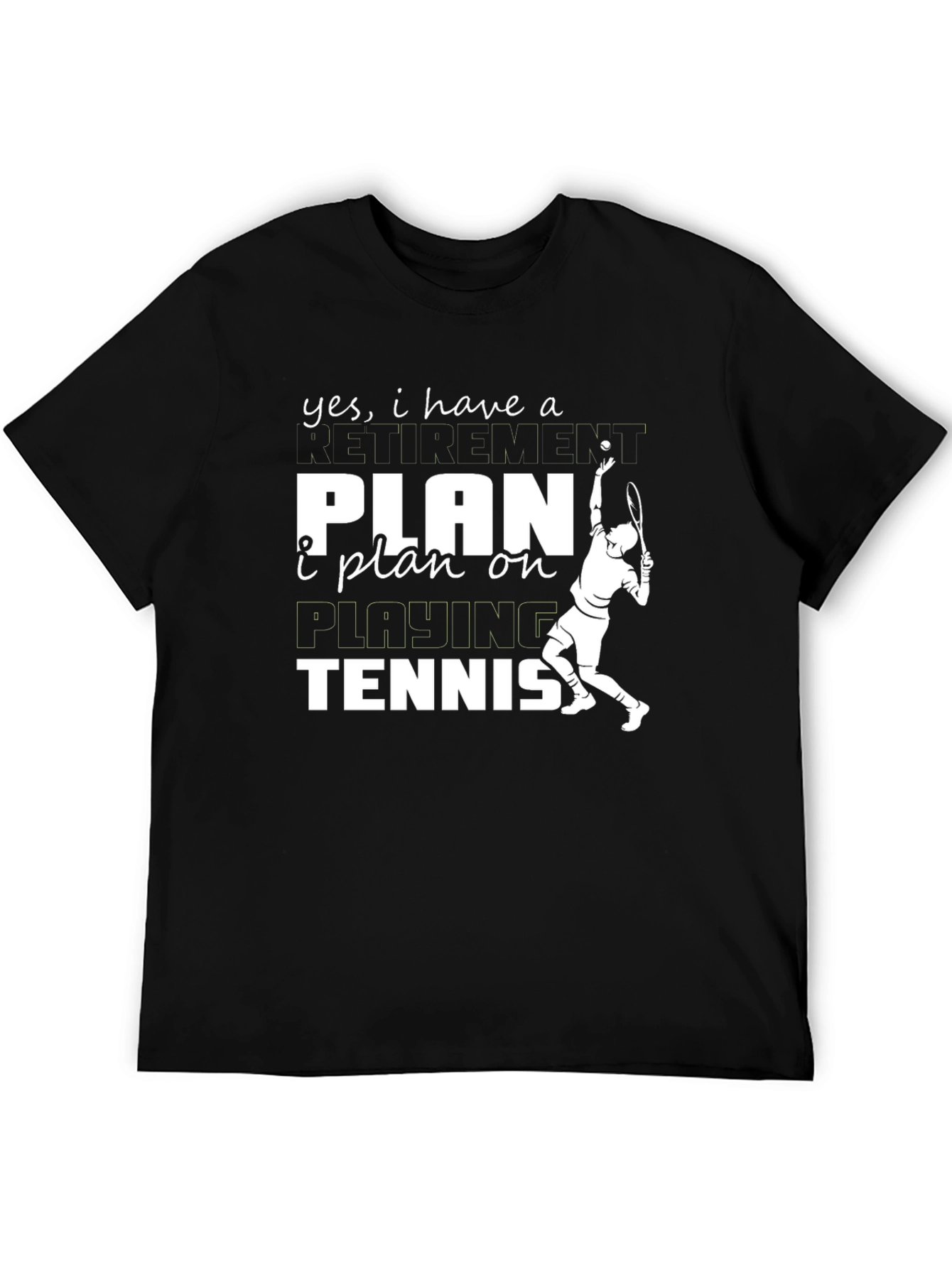 Funny Tennis Retirement Plan T-Shirt