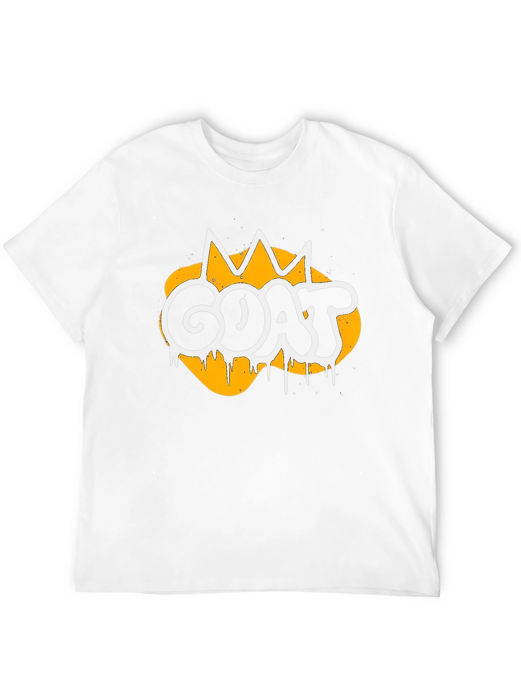 GOAT Graphic Tee - Crown Design Black T-Shirt