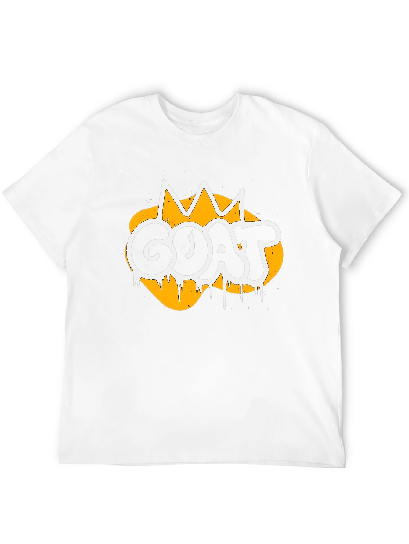 GOAT Graphic Tee - Crown Design Black T-Shirt